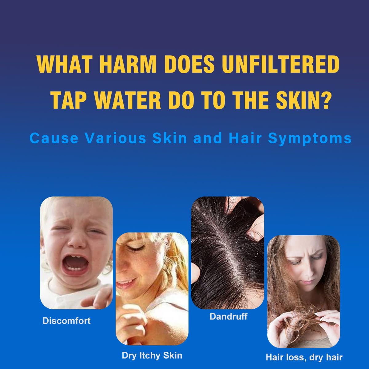 ALTHY Vitamin C Revitalizing Shower Head Water Filter - Reduces Chlorine, Heavy Metal & Softens Hard Water- Prevent Dry Itchy Skin, Hair Loss, Dandruff (Includes 4 Filters)