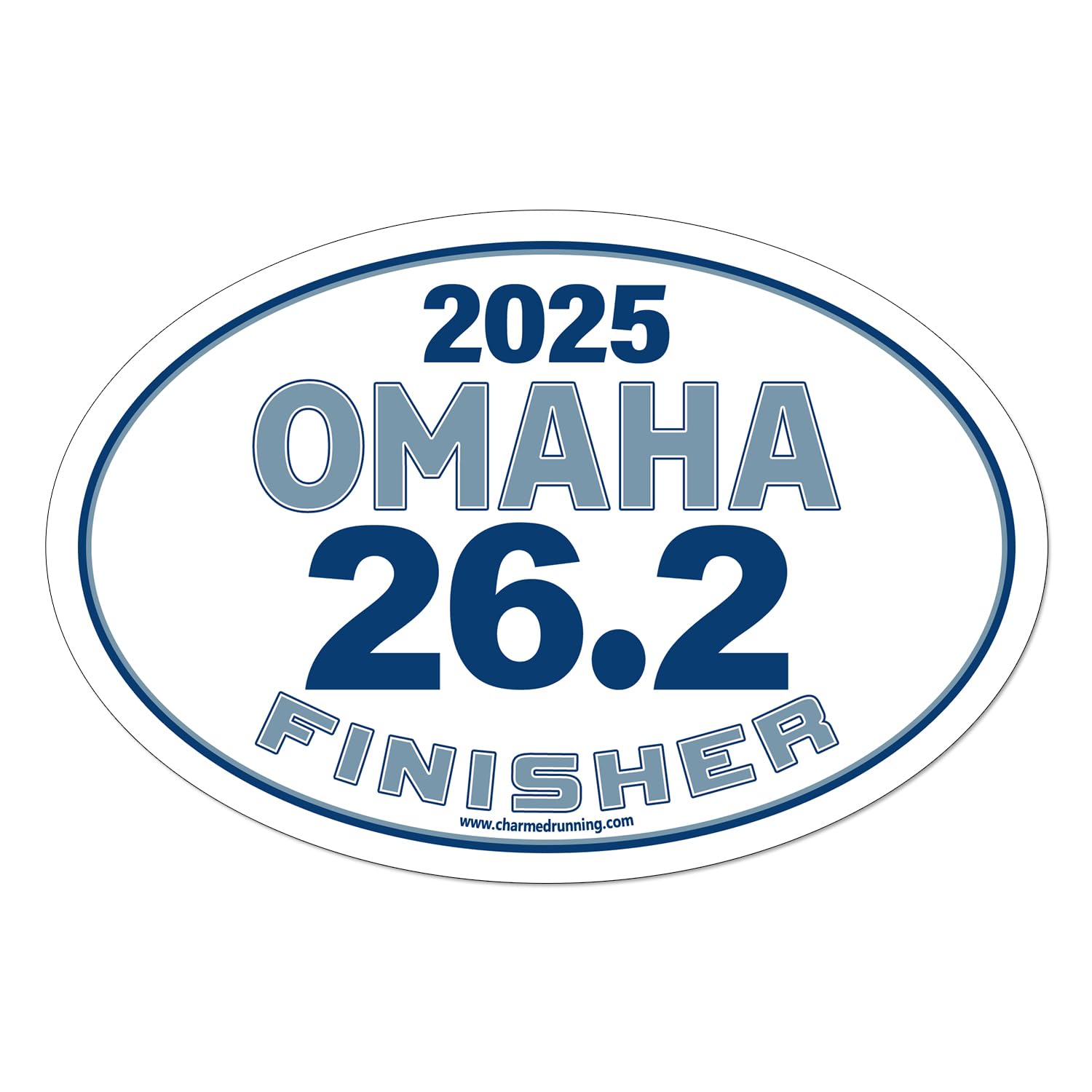 Brand Omaha Marathon 26.2 Finisher Car Magnet with Custom Year Option