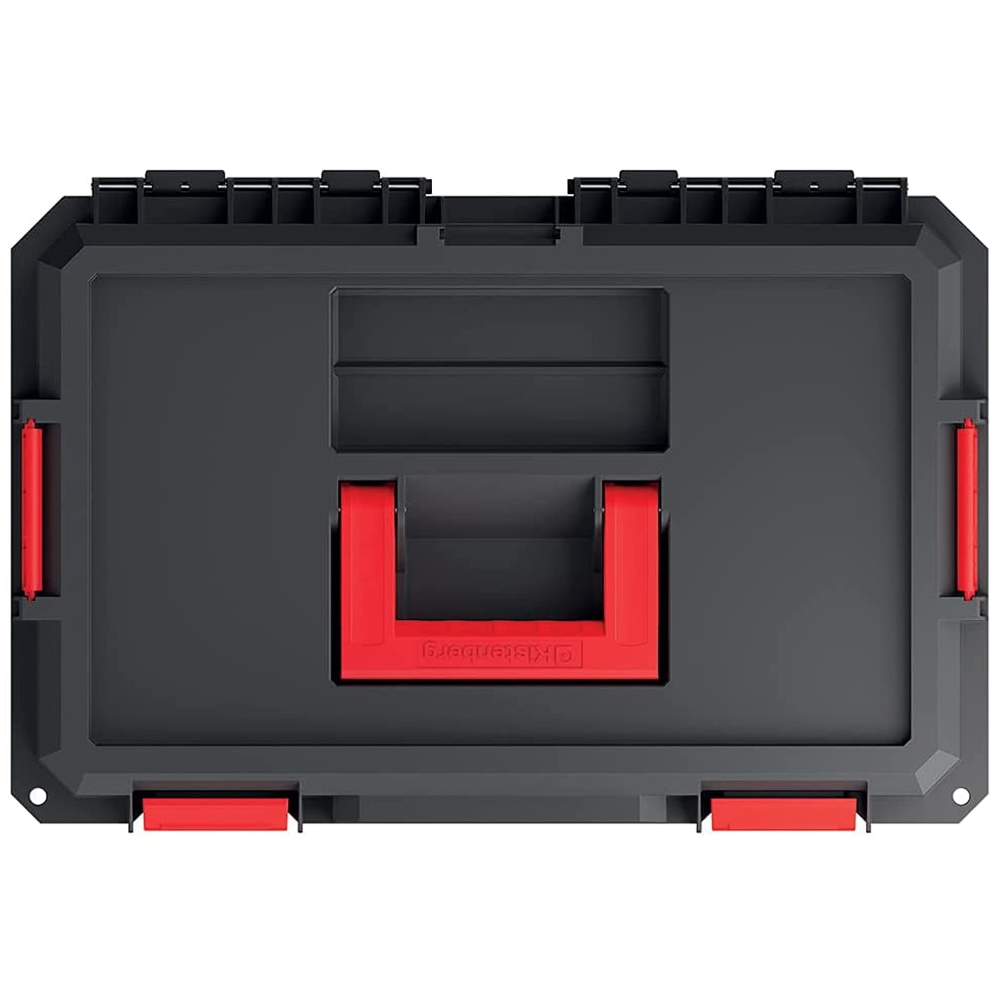 Kistenberg Werkzeugkiste Werkzeugkoffer Werkzeugkasten Werkstattkiste Werkzeugbox mit 2x Trennwänden, Tragfähigkeit von 50 kg, Kunststoff, Modular Solution 530 x 355 x 310 mm