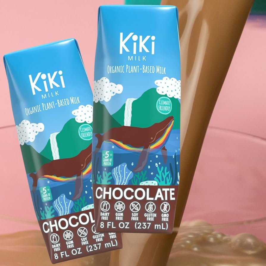 Amazon.com: Chocolate Kiki Milk, Organic, Plant Based, Gum Free