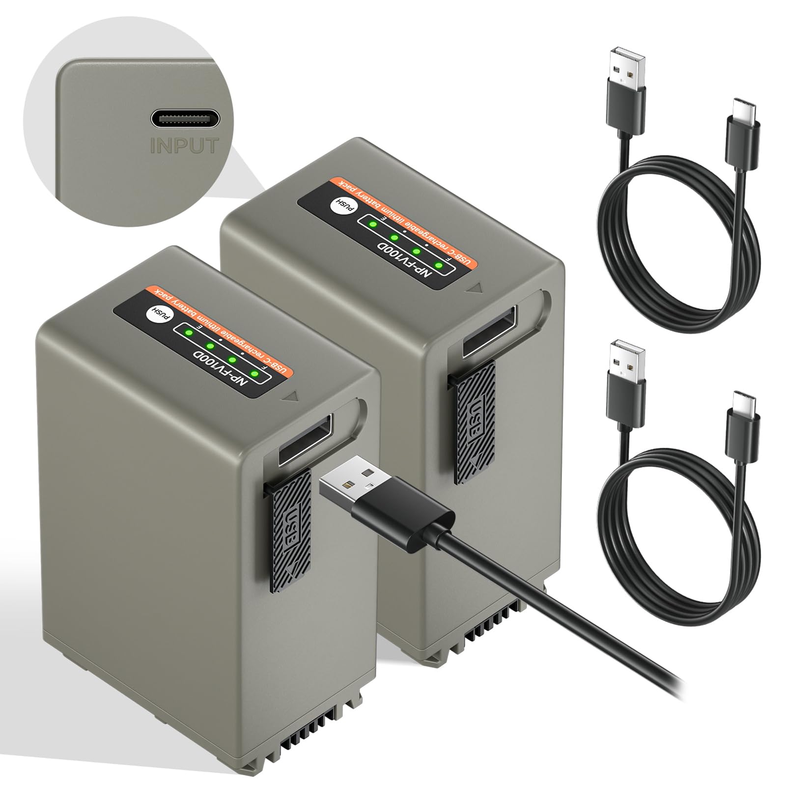 SONY バッテリー NP-FV100 Buy NP-FV100 Batteries,4590mAh NP-FV100A Battery with USB Direct
