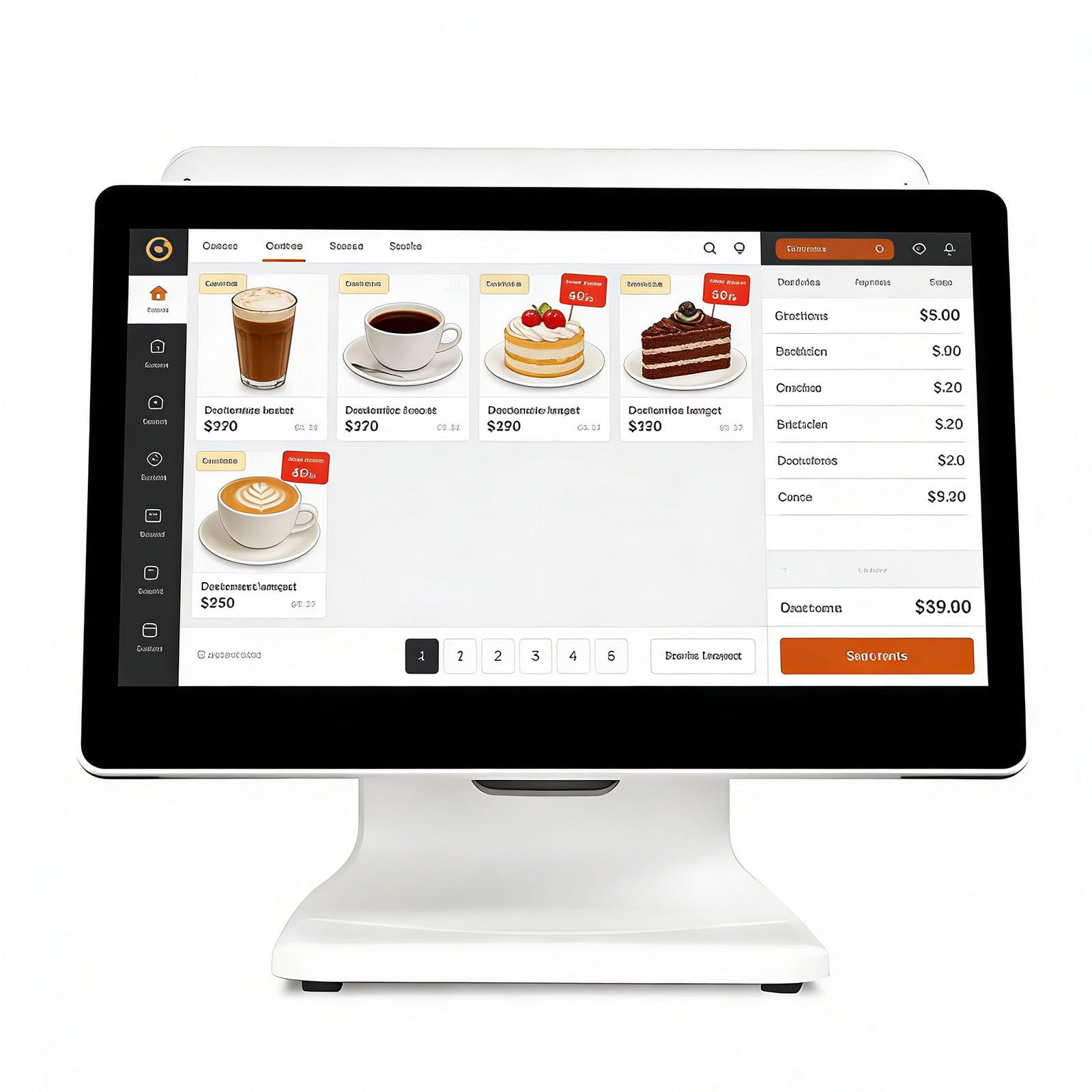 Ymnogjie Pos System,Pos Cashier Register,Cash Register Machine with Touch Screen,Cpu N2930,64g Ssd,Windows 10 for Retail,Restaurant,Retail,Cafe,Club DualScreen