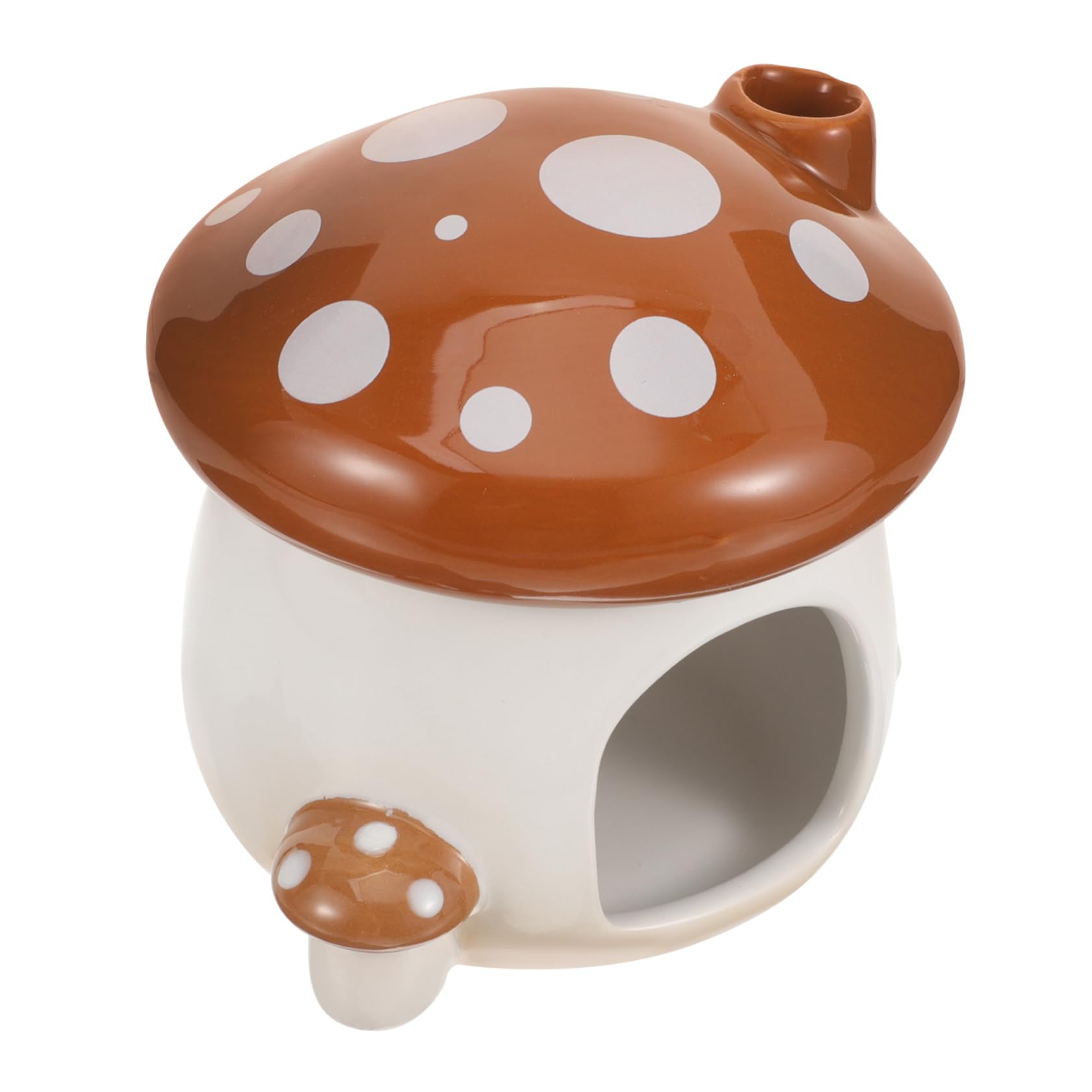 BESPORTBLE Nido de cerámica para hámster Casa cerámica hámster Casa Refugio hámster Cama de Conejillo de Indias Jaula de cerámica para Mascotas decoración Juguetes Erizo Suministros Verano