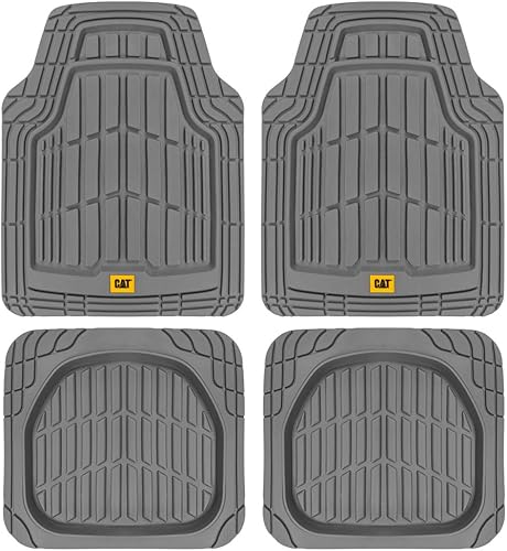 Miniatura 9 de CAT ToughRide - Tapetes de goma resistentes para todas las estaciones para automóvil camión camioneta SUV color negro moldura prémium para adaptarse