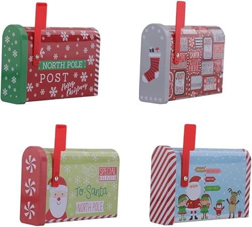 Miniatura 1 de Fifth Ave Kraft Tarjetero de regalo de Santa Mail de Navidad (juego de 4)