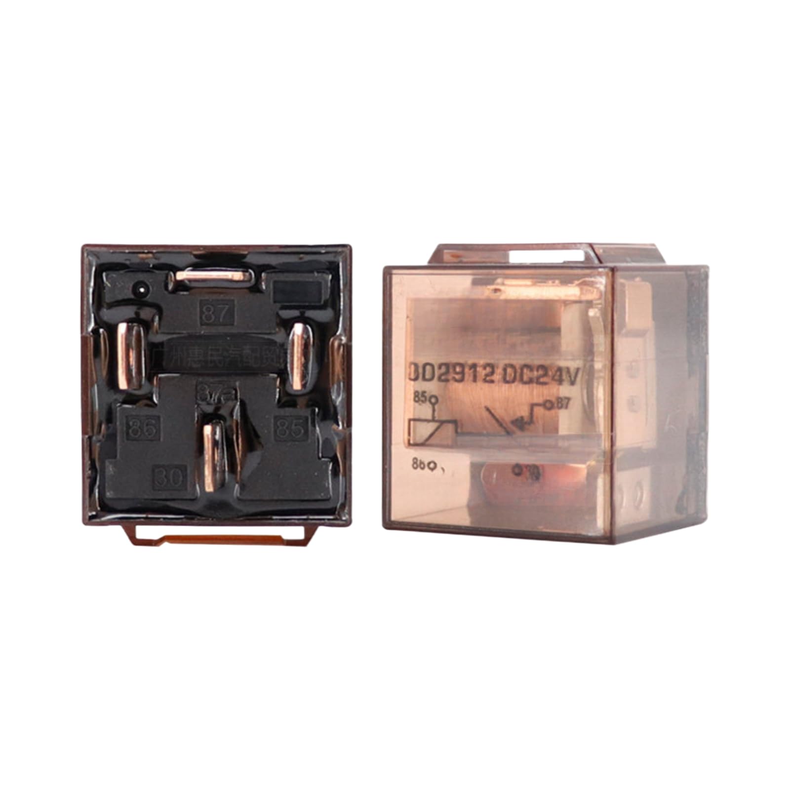 Relais 24VDC commutation 100A broche robuste composant électrique auto 4 broches - 2