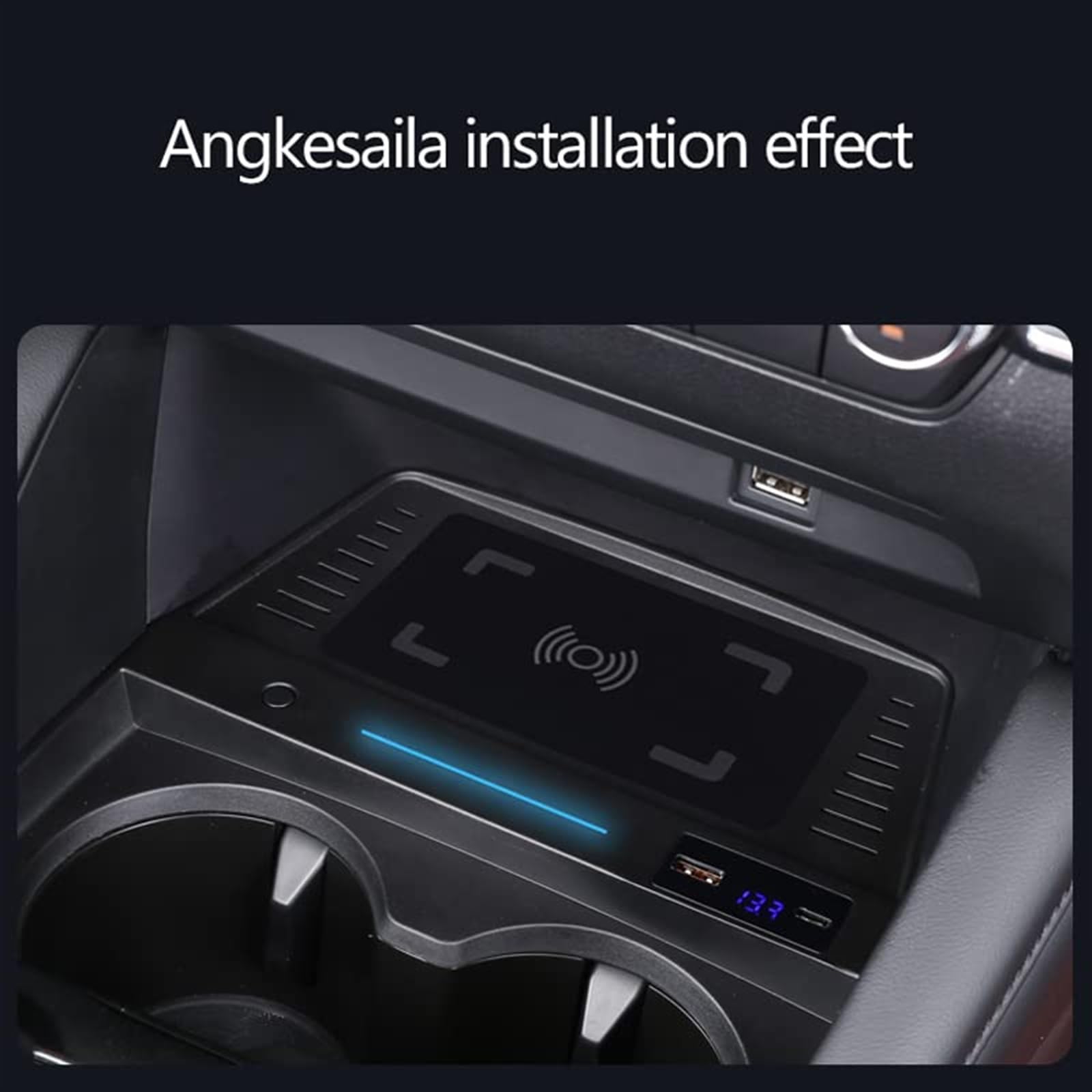 Bezprzewodowa ładowarka QI do telefonu samochodowego 15 W, dla Mazda, 3 BP Angkersai 2019-2022 Centrum wnętrza Modernizacja Telefonu Bezprzewodowy panel ładowania Bezprzewodowa ładowarka samoc