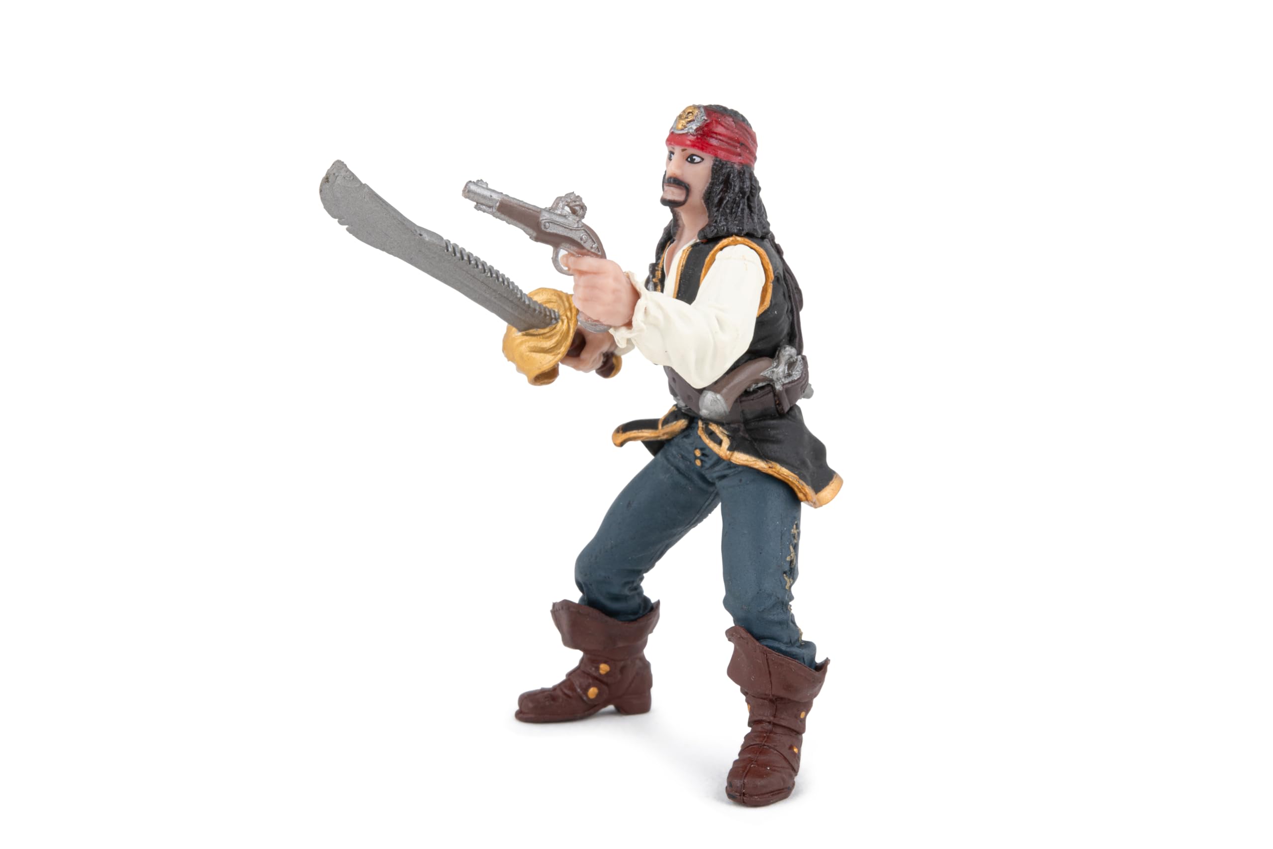 PAPO, Realistic Pirate With Pistol Figure, Ages 3+, Pirates Collection, Creative Play Pirate Adventure - Image 3