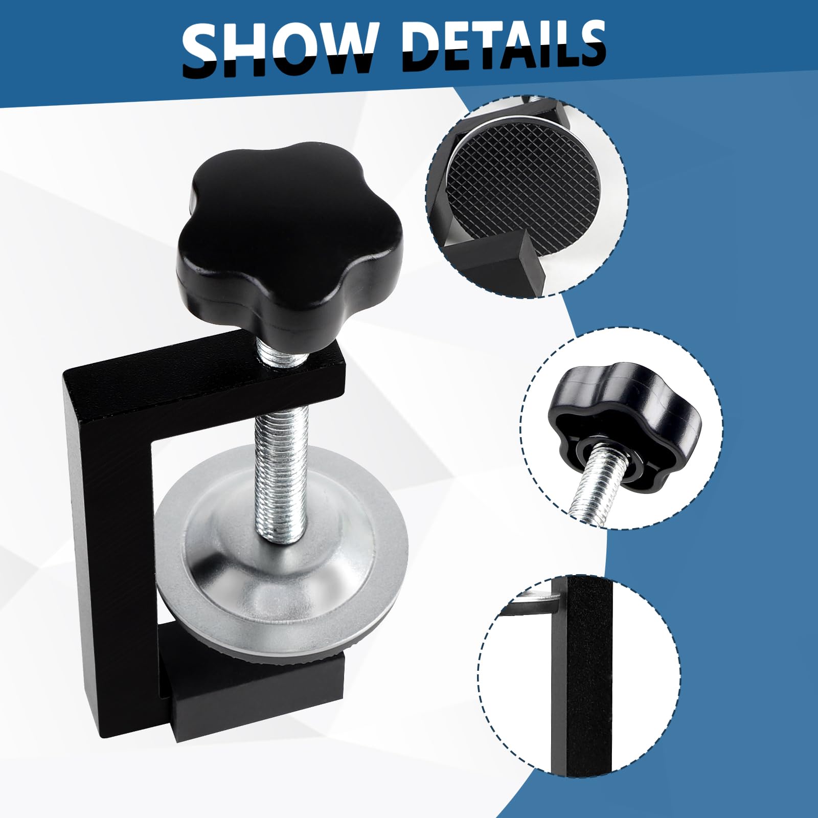 8 Pcs C Clamp 6 Inch Heavy Duty Steel C Clamp Set Cast Iron Frame