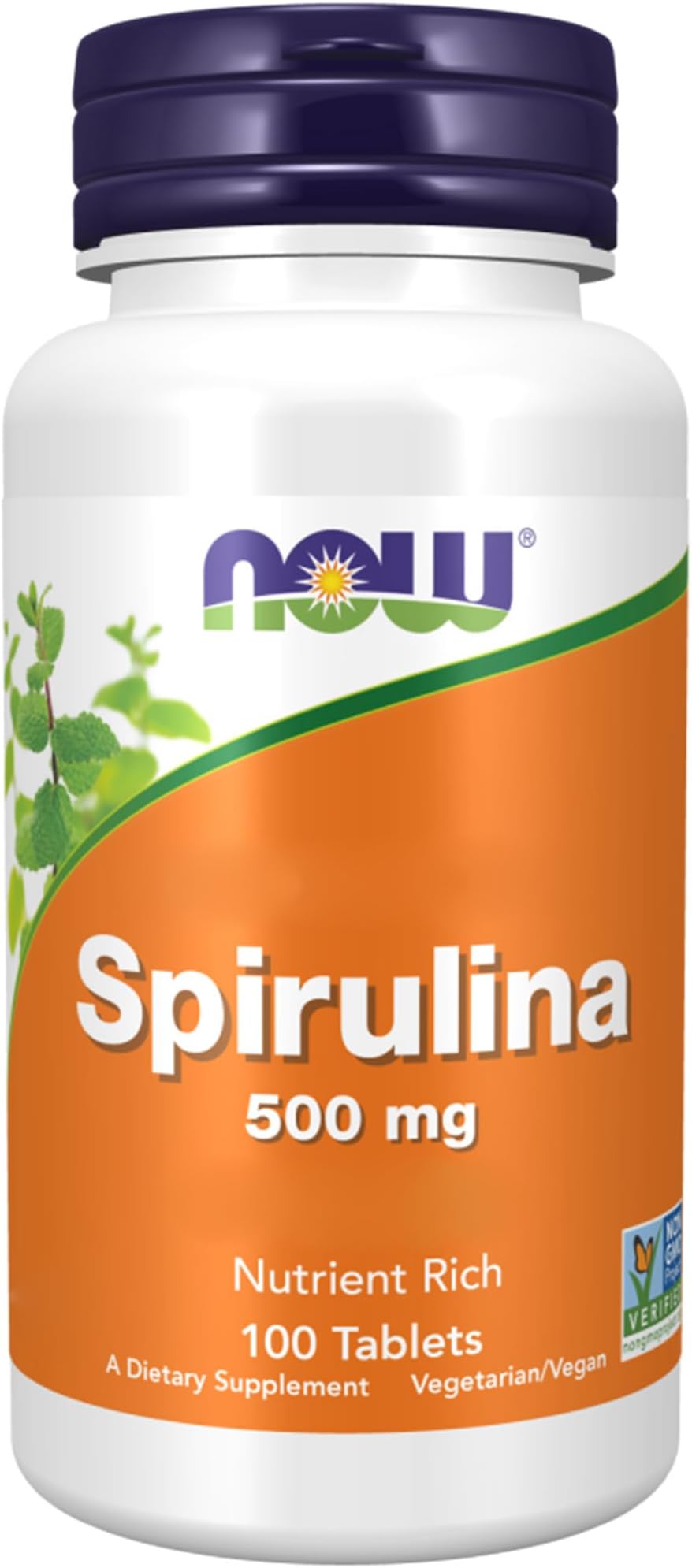 Foods, Spirulina, 500mg, 100 Vegan Tablets, Lab-Tested, Soy Free, Gluten Free, Vegetarian, Non-GMO