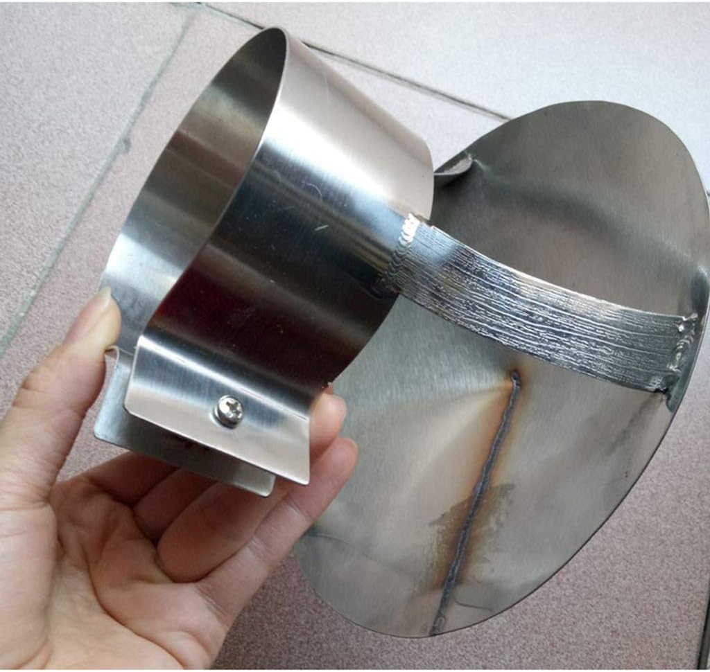 Chimney Cover, Stainless Steel Chimney Cowl, Pipe Rain Cover Protector Cap Ending Roof Cowl for Ducting Ventilation Cap Rain Hat Hood Adjustable Hoop Tool