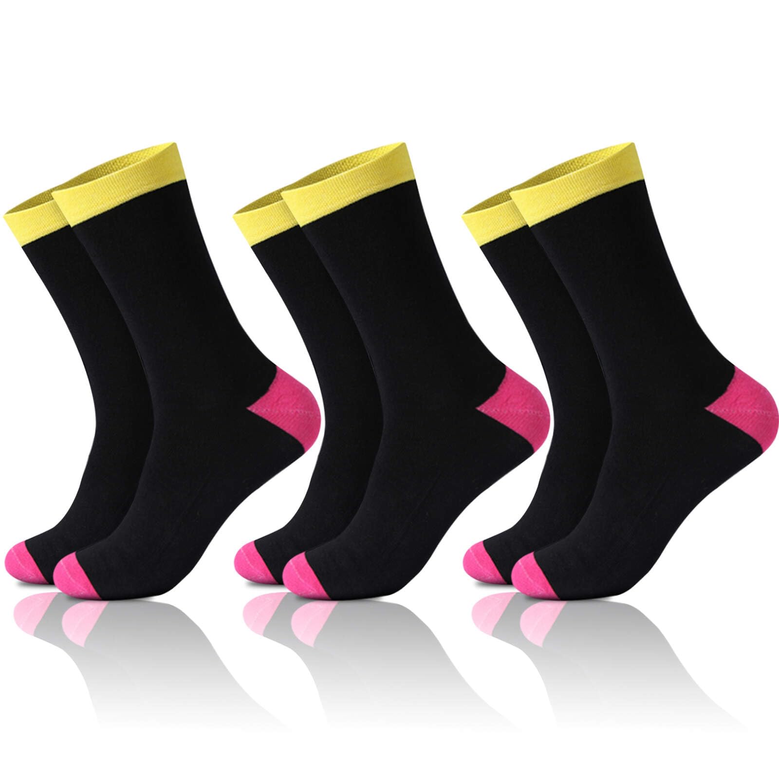 Fashion Crew Cotton Socks for Women Thin Cozy Casual White Black Gray Mixed Colors multiple Patter Dress size 7-9/9-11