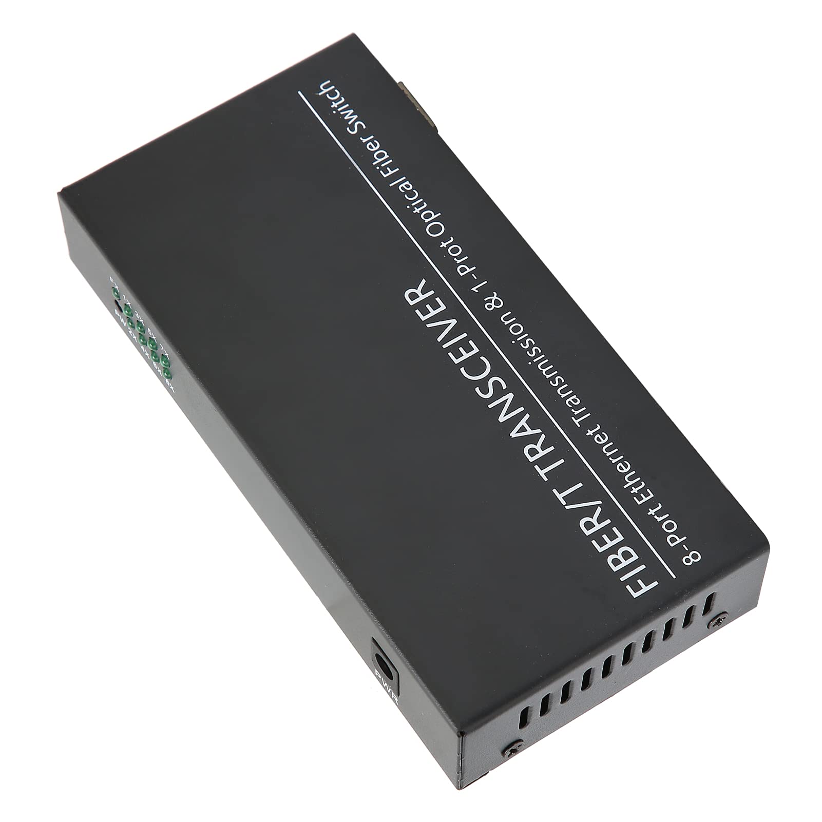 Convertisseur de Média Gigabit Ethernet, 1 Fibre 8 Ports Ethernet Monomode Dual Fiber Adaptive Gigabit Converter, RJ45 10/100/1000M Gigabit Switch, Convertisseur Fibre vers Ethernet avec Duplex SC
