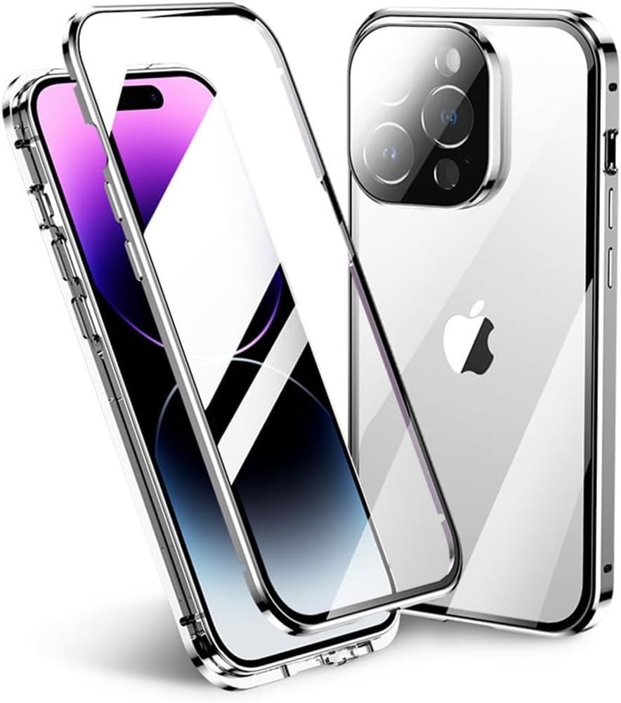 Amazon.com: iPhone 15 Pro Max Case for Women, Double Side Tempered 