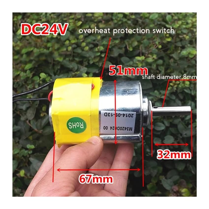 Moteur à aimant permanent DC 24V 2500 RPM réglable pour bricolage