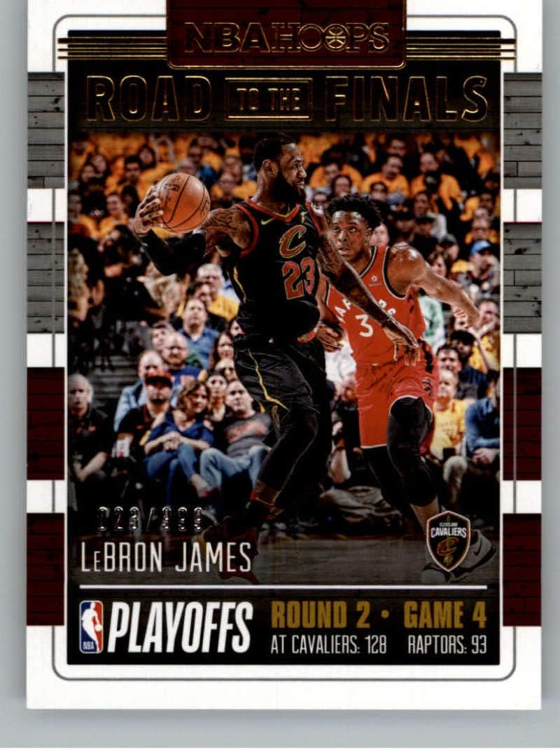 2018-19 Panini Hoops Road to the Finals Second Round #61 LeBron James 023/999 Cleveland Cavaliers NBA Basketball Trading Card