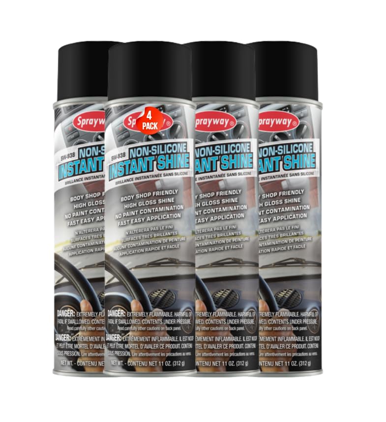 SW938 Auto Care Non-Silicone Instant Shine, 11 oz (4 Pack)