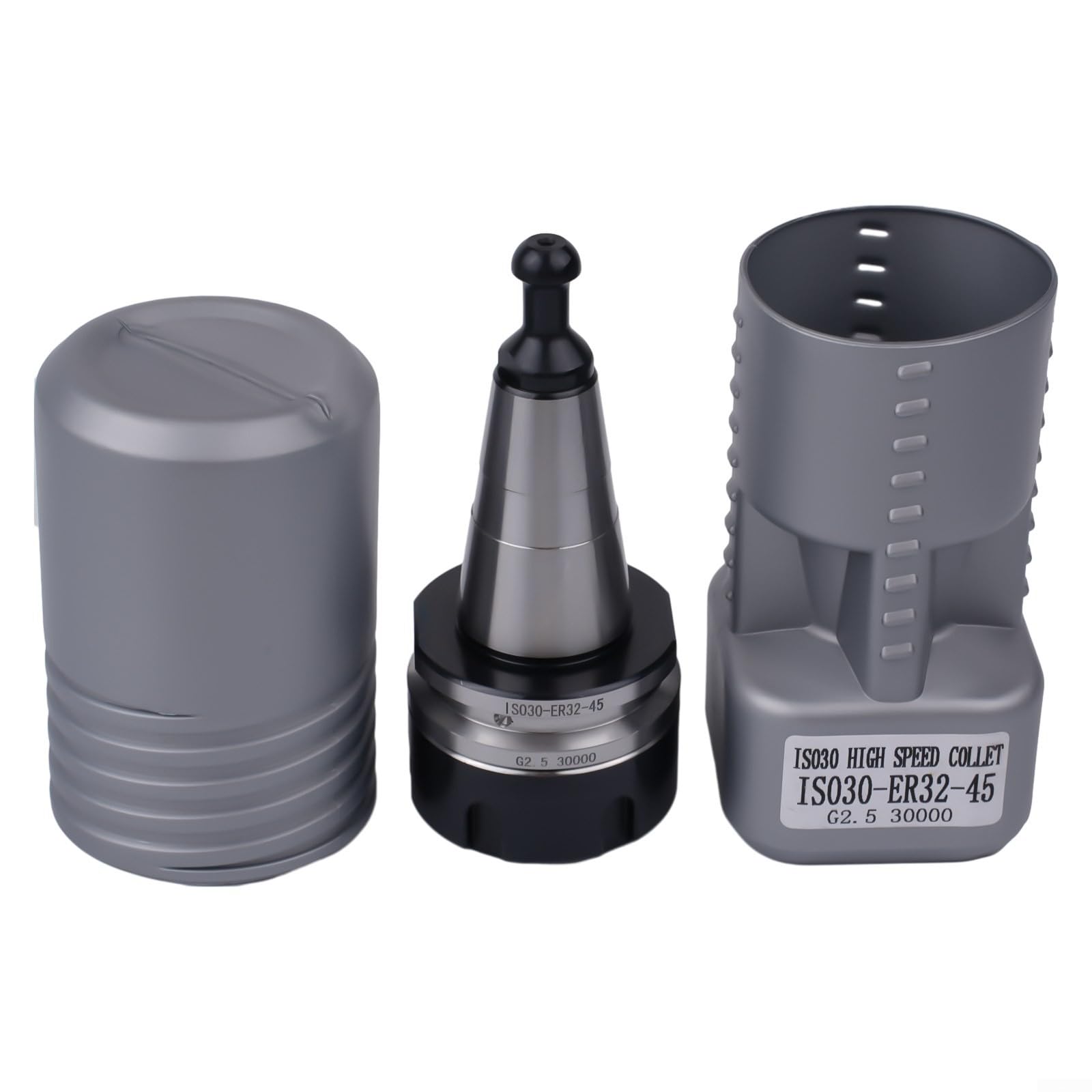 ISO30 ER32 - Collet equilibrado de 45 L para soporte de herramientas de torno CNC con perno de tracción, portabrocas de fresado alto de 30000 RPM compatible con máquinas ISO 30