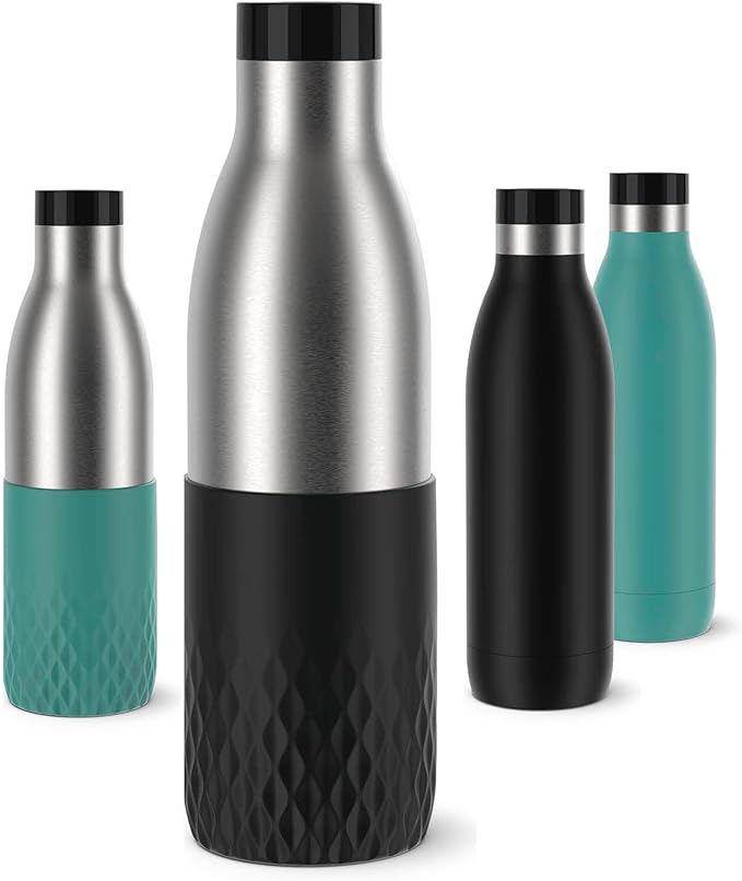 Emsa Bludrop Isolierflasche 0,5L, blau, 12h warm, 24h kühl