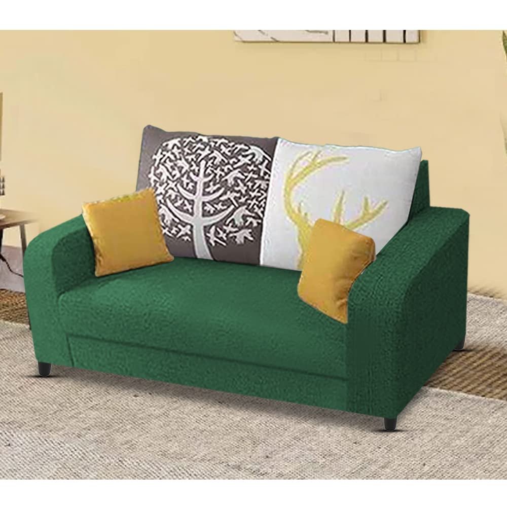 BRAXTON Stephanie 2 Seater L Shape Sofa Set for Living Room (Green