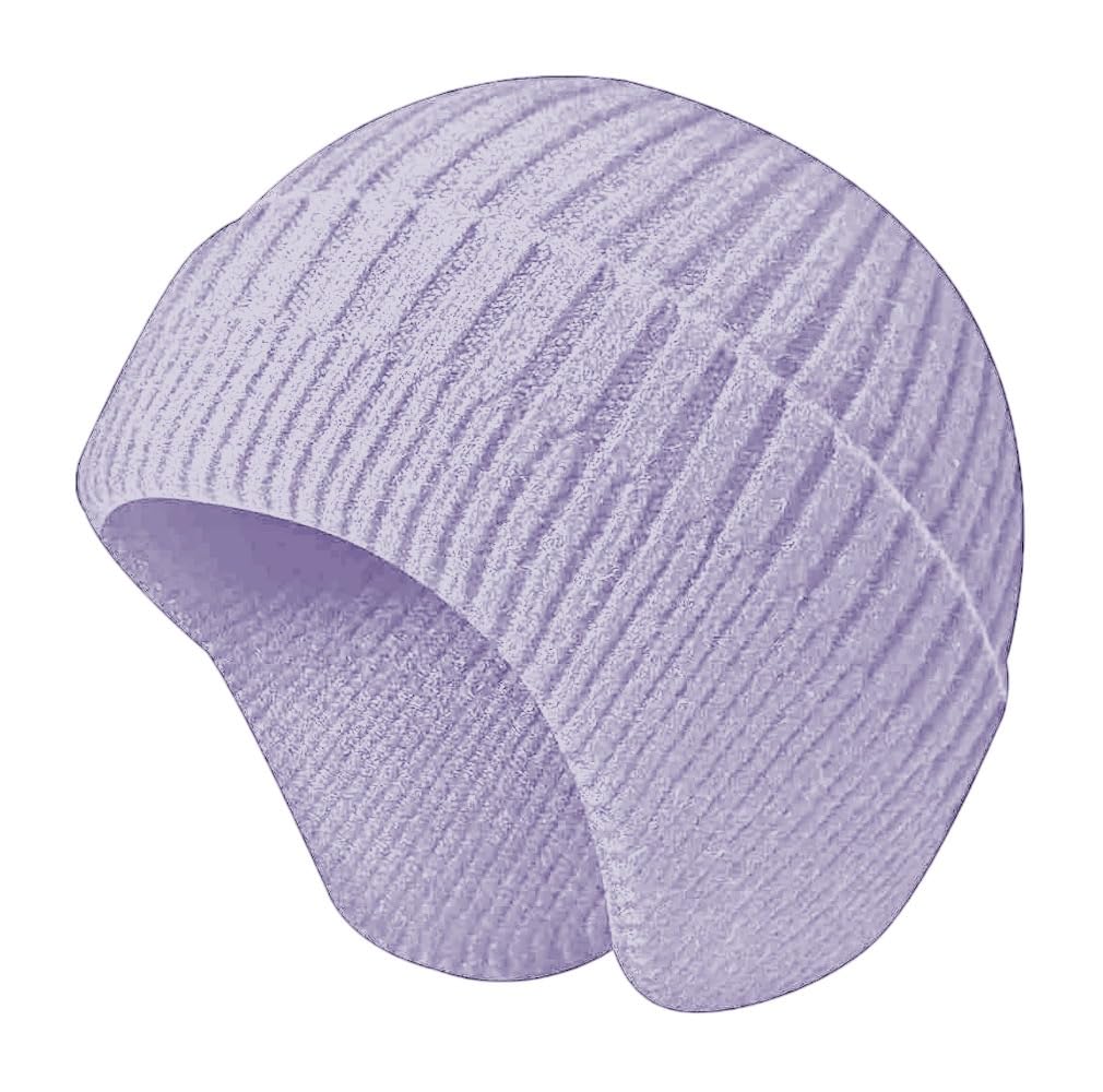 Women Winter Beanie Knit Hats Earflaps Helmet Liner Skull Caps Soft Wool Warm Slouchy Casual Outdoor Woolen Ear Covers Head Warmer for Men | Freesize-image-3