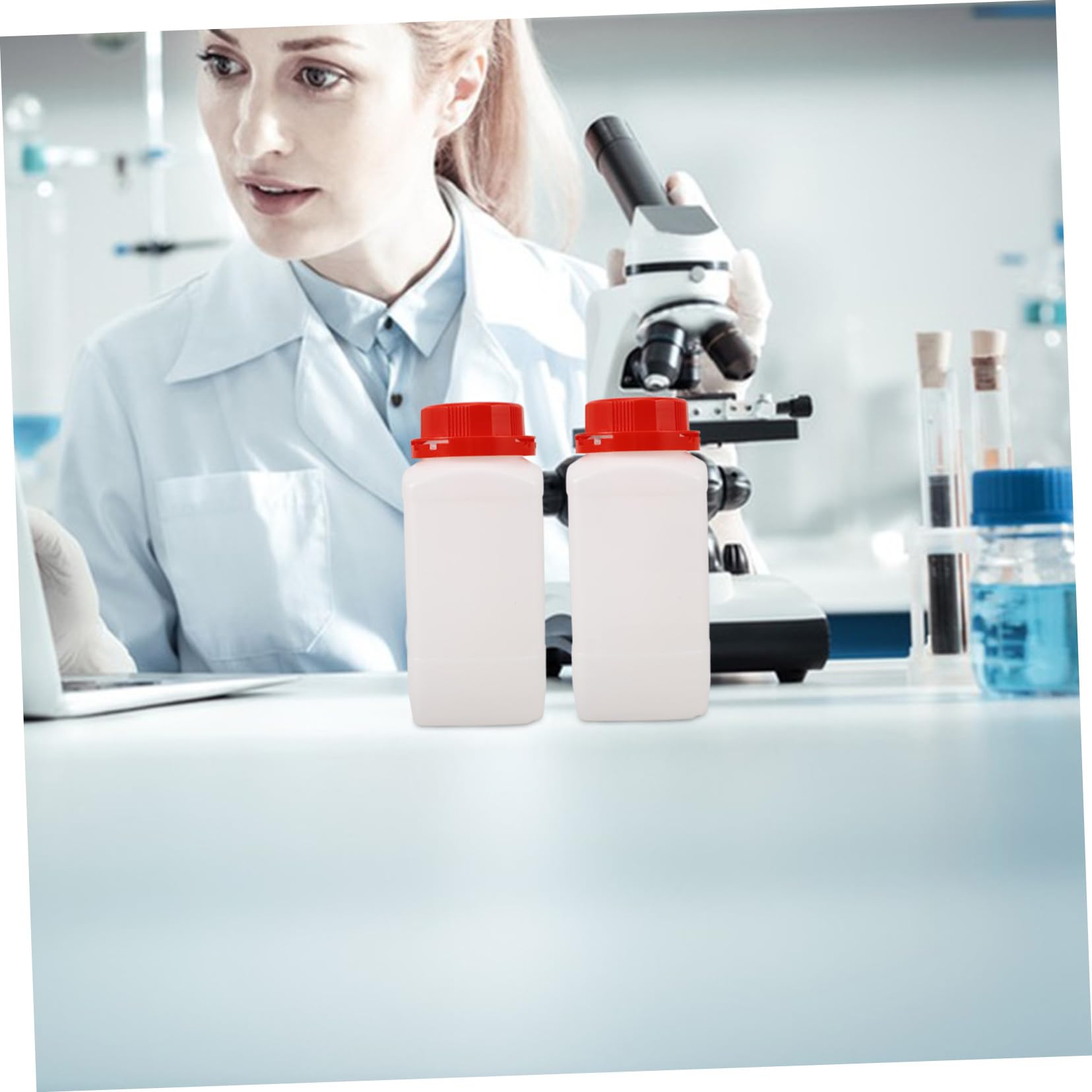 GLEAVI 8stücke Chemikalienflasche Leere Pe Flasche Für Laborproben Auslaufsicherer Kunststoffbehälter Mit Sicherem Verschluss Und Stilvollem Design Für Vielseitige Anwendungen