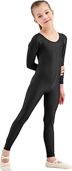 Amazon.com: Kepblom Girls Scoop Neck Long Sleeve Unitard