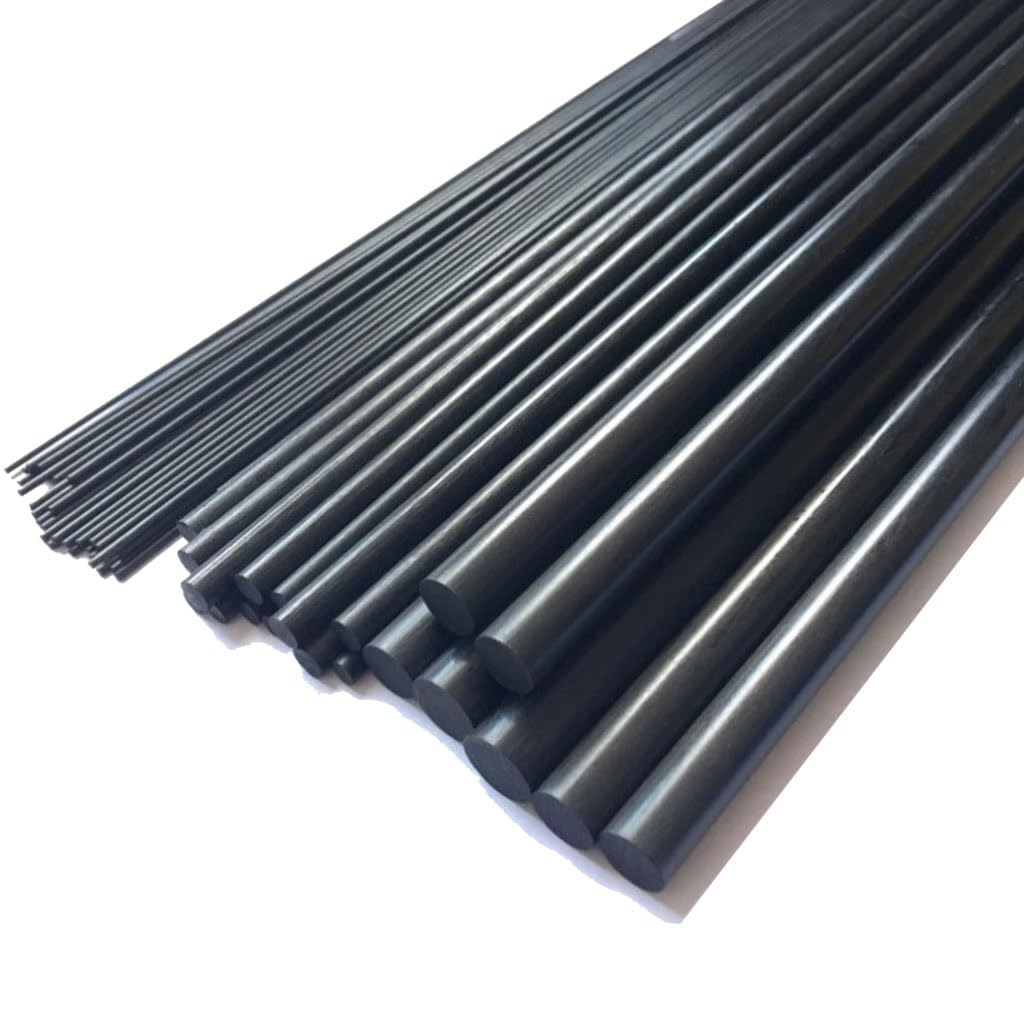8pcs 1-12mm/0.5 Meter Carbon Fiber Rods For RC Plane DIY Tool Wing Tube Quadcopter Arm 1mm 1.5mm 2mm 2.5mm 3mm 4mm 5mm 6mm 7mm (Color : 5.5mmx8pcs)