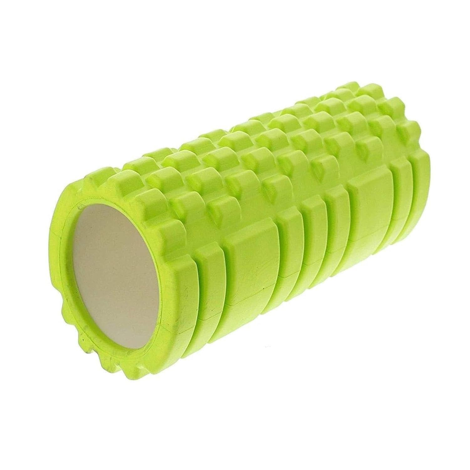 LRK Yoga Roller for Workout, Fitness, and Well-Being - Green, 33cm in Size | High Density EVA Foam Equipment for Muscle Stretching, Recovery, and Pain Relief | Before and After Workouts | Deep Tissue Massage Roller for Use in Gyms and at Home for Men and Women-image-30