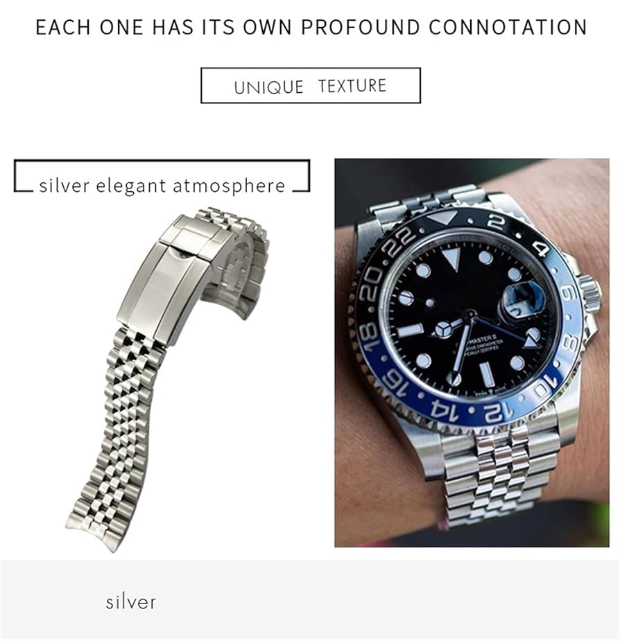 高品質 20mm ステンレスブレスレット】OYSTERタイプ／904L素材