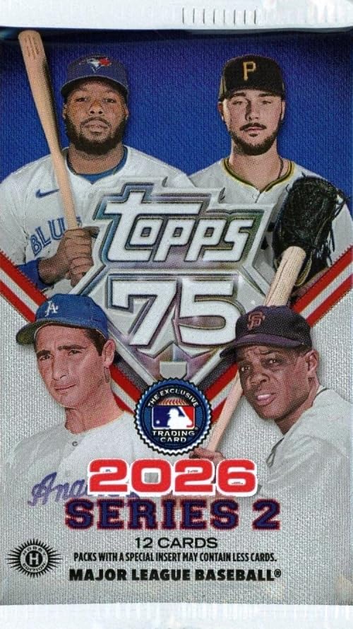 2026 Topps Series 2 Baseball HUGE HOBBY Pack with (12) Brand New Mint Cards
