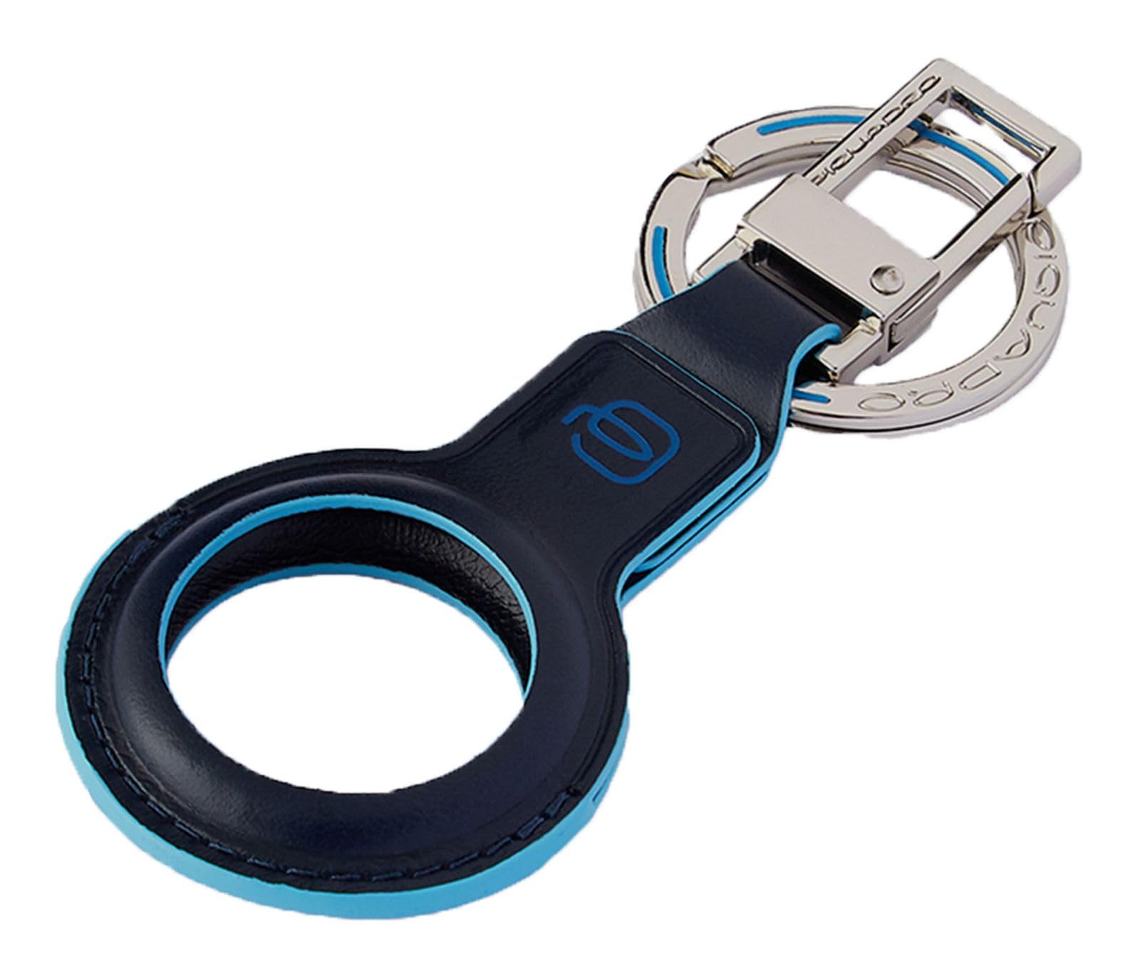 Piquadro Blue Key Ring For Airtag, Size 4