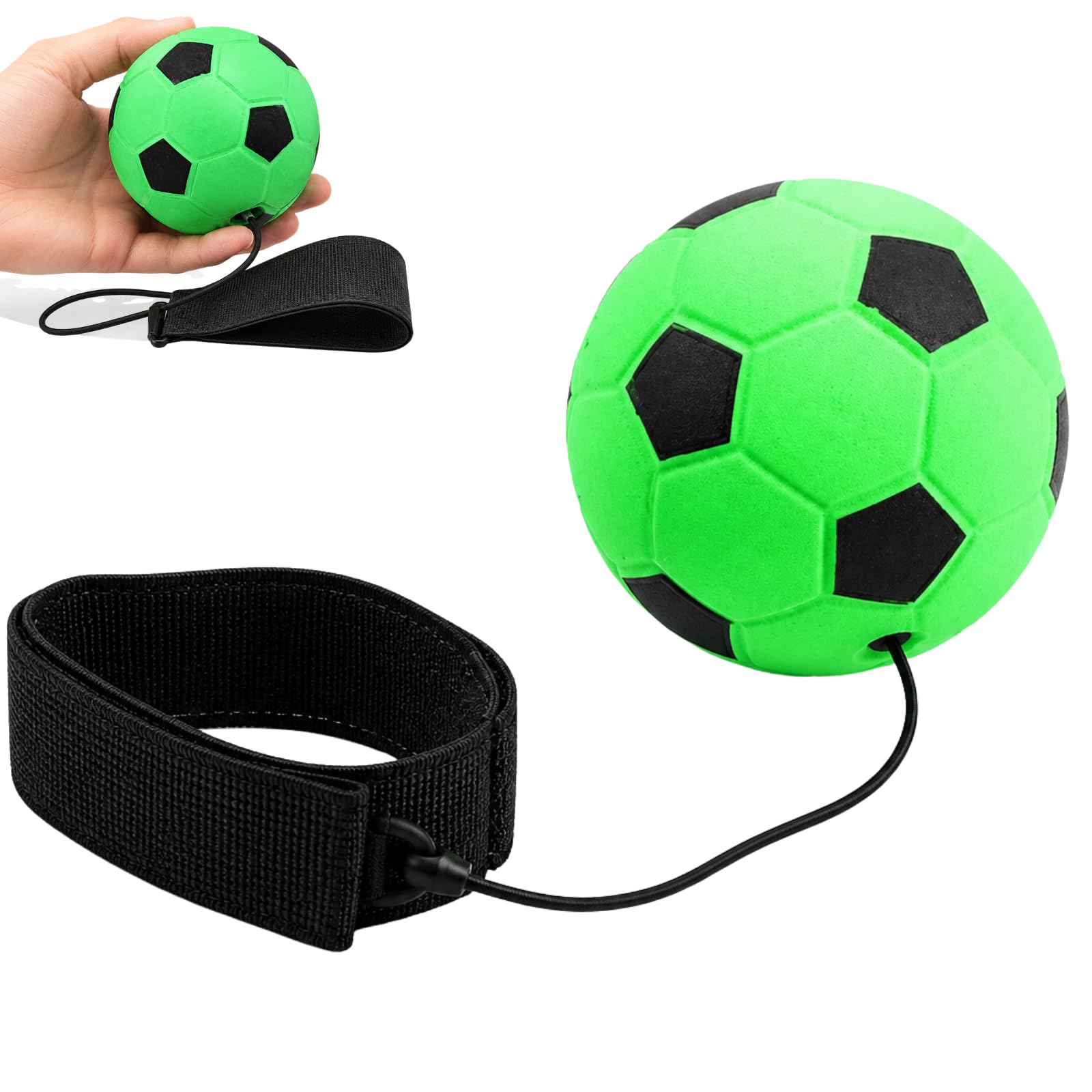 CXZDR Green Soccer Wrist Ball Wristband Sports Balls on a String Kit