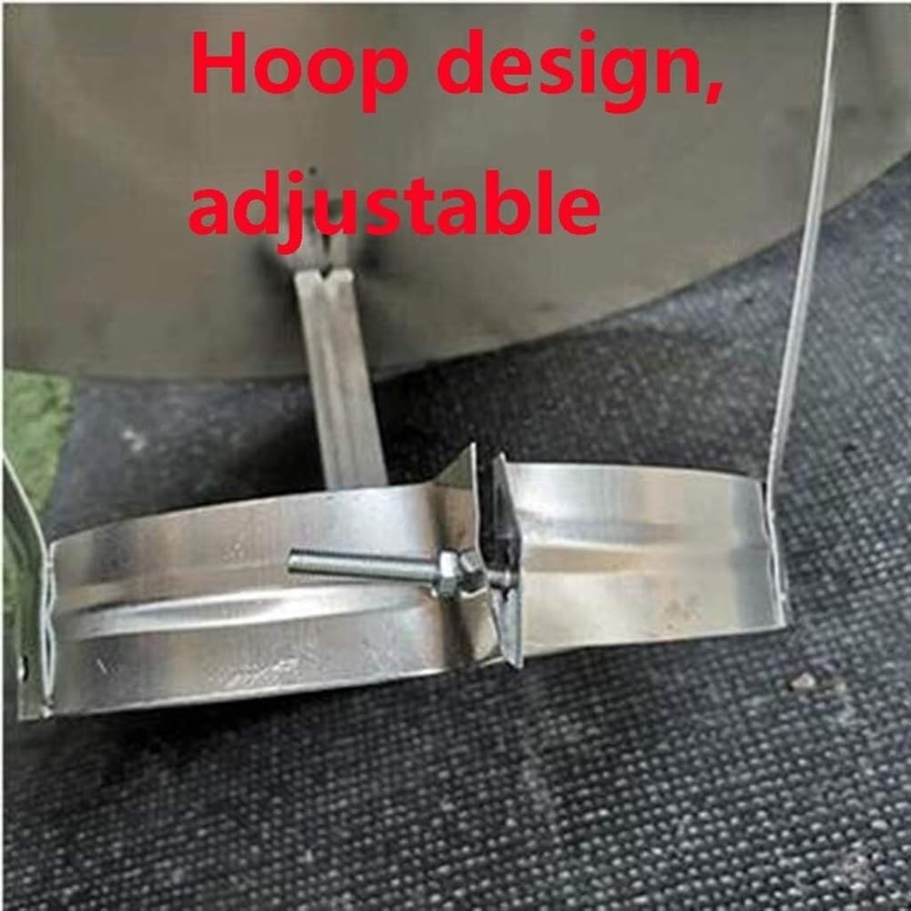 inless - Cappa per camino in acciaio con protezione dagli uccelli, copertura per canna fumaria, universale, design a vita alta, adatta a 80 mm di diametro, struttura resistente alle intemperie