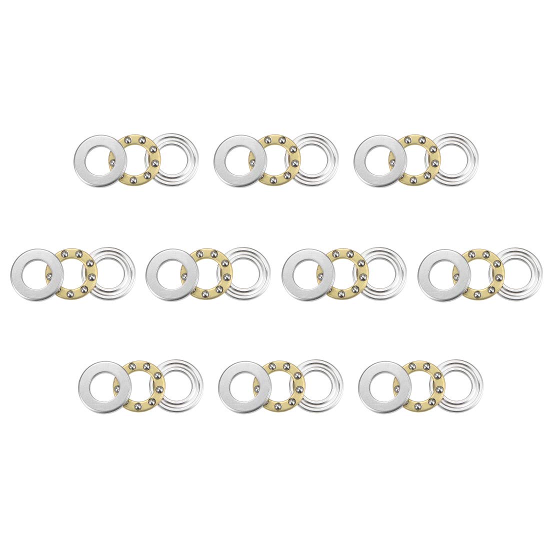 Thrust Ball Bearings - 3mm x 8mm Chrome Steel -10