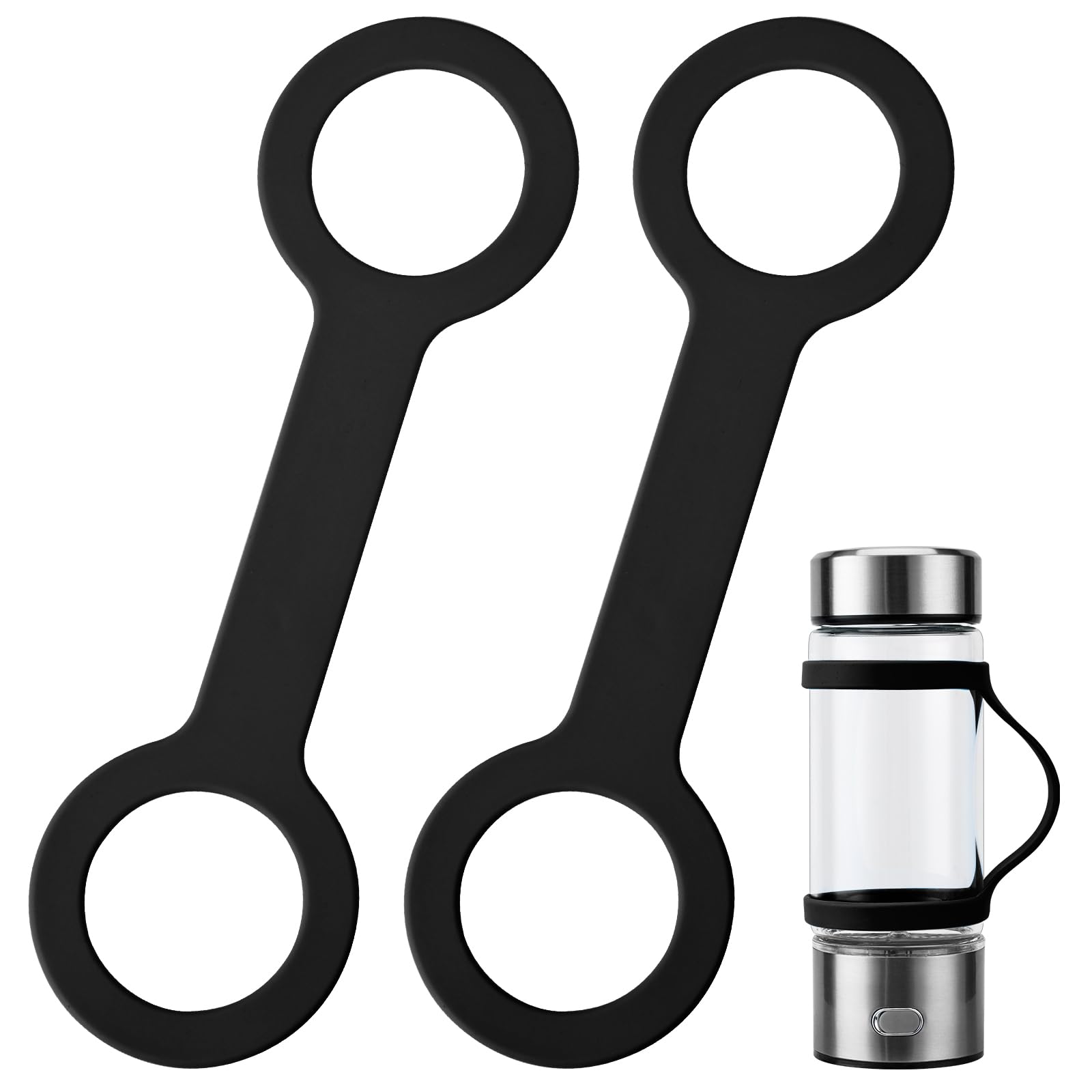 Water Bottle Carrier Grip for Hydrogen Water Bottle Water Handle Grip for Hydrogen Water Bottle Generator,Cup Strap, Soft Band Holder Strap Makes Any Bottle Handheld