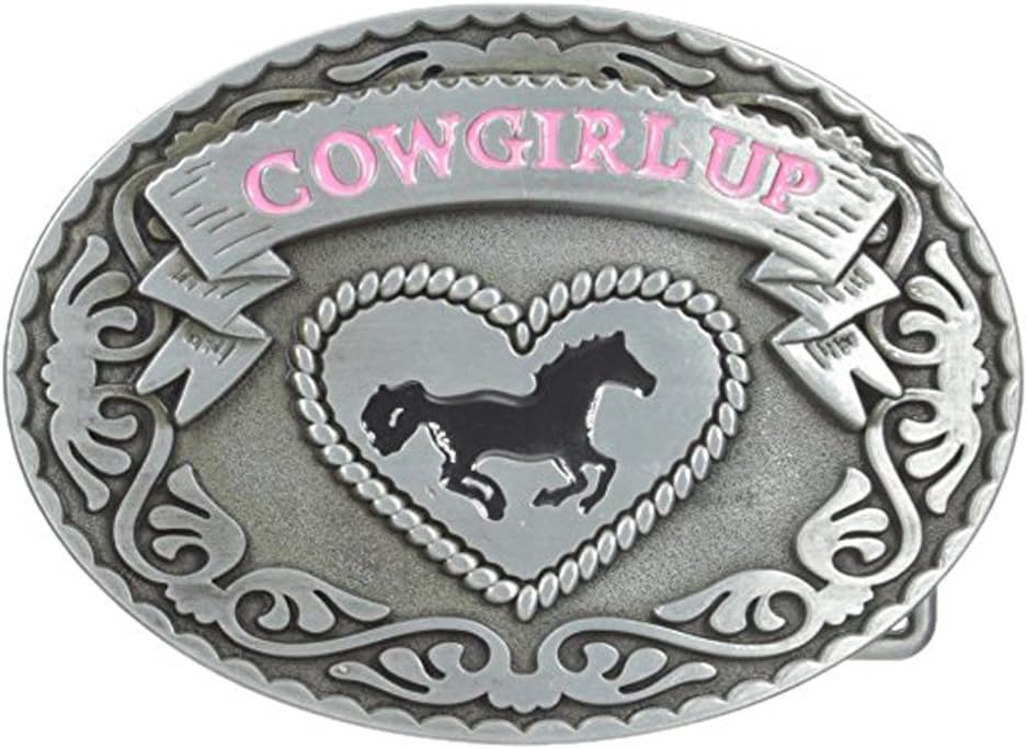 Fashion Mens Womens Vintage Native 3D Horse Belt Buckle,Western Cowboy Oval Scroll Belt Buckle (horse8)