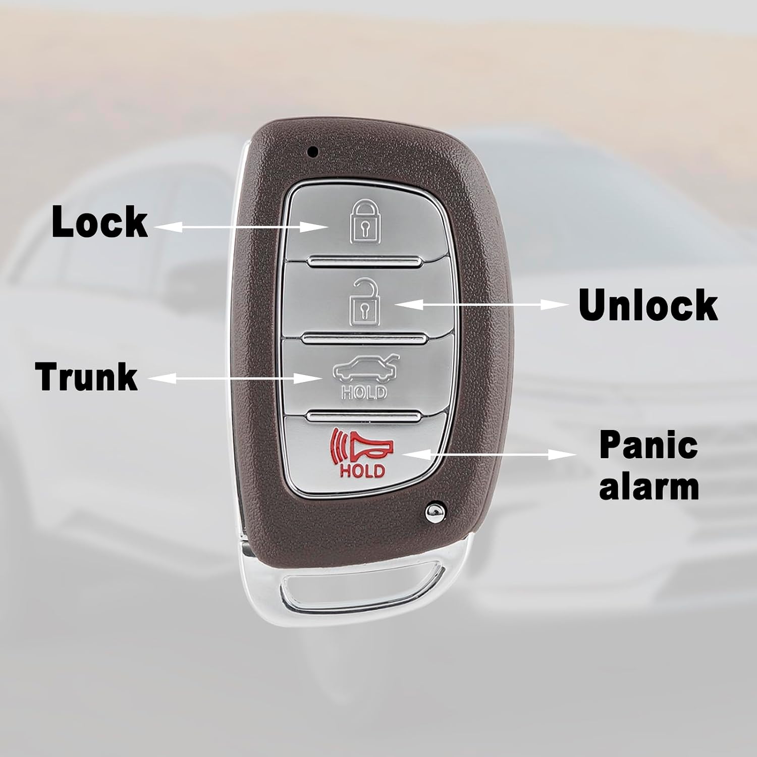 Key Fob Remote Replacement Fits for Hyundai Sonata 2015 2016 2017 Keyless Entry Remote CQOFD00120