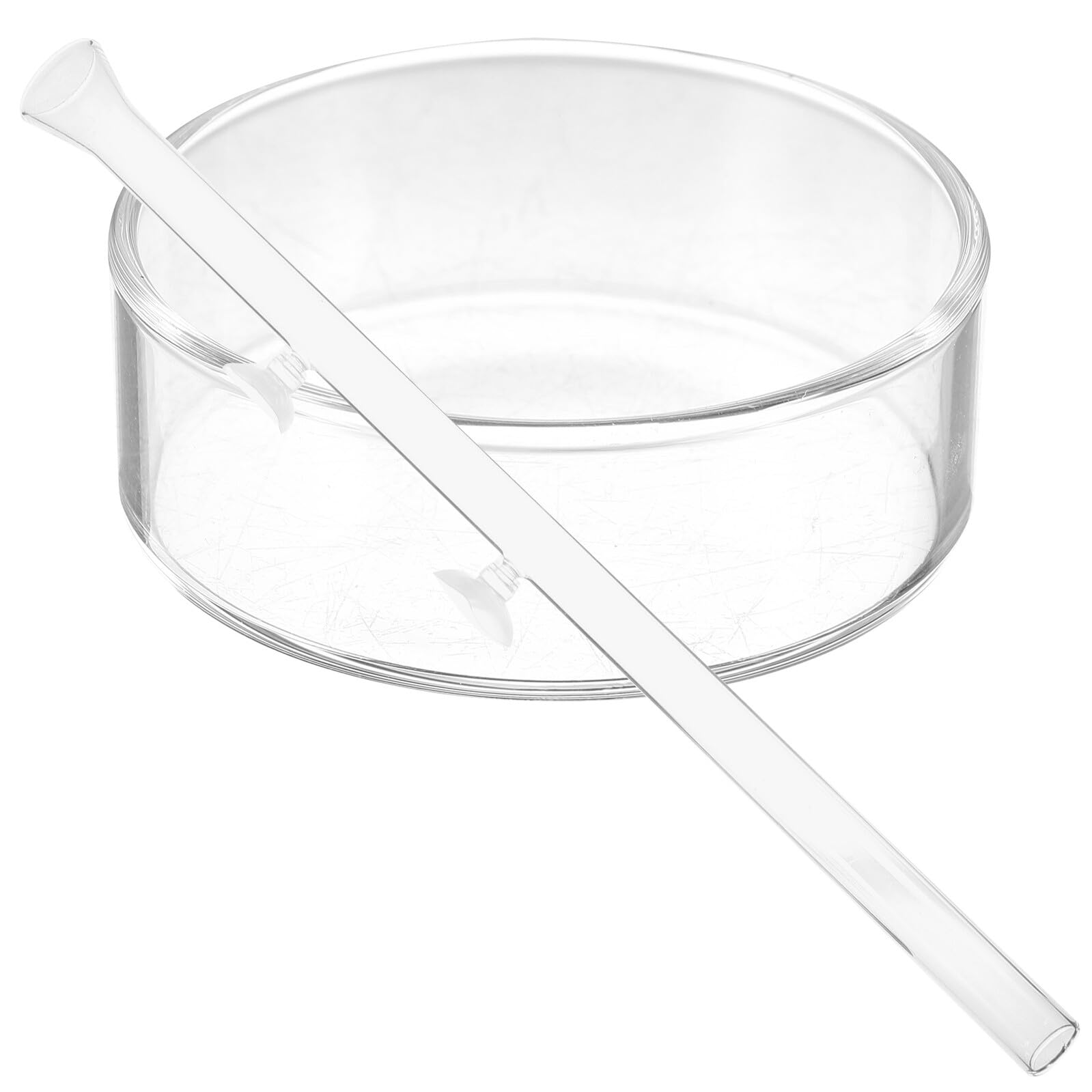 Tube D’Alimentation Transparent en Verre 40 Cm Coupelle Nourrissage Crevettes pour Aquarium Planté, Distributeur de Nourriture pour Poissons et Crevettes, Accessoire Aquarium