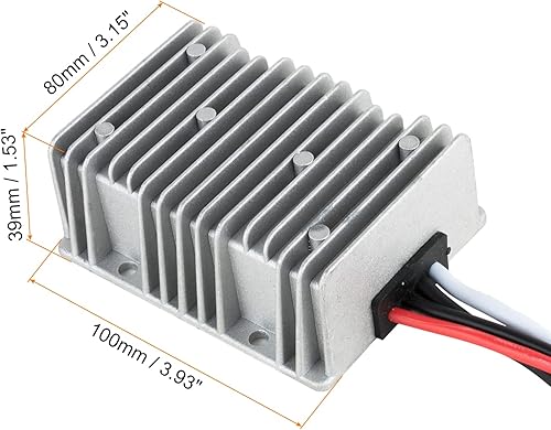 Miniatura 2 de Regulador convertidor de CC a CC, transformador de conversión de potencia impermeable, para camiones, autos y barcos  CC 12 V escalonado a CC 19 V