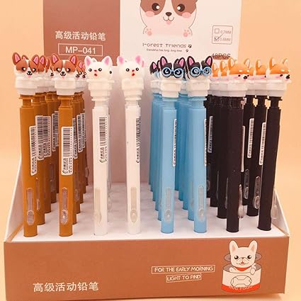 Amazon Kimme 0 5mm かわいい柴犬プラスチックシャープペンシル かわいい自動ペン 子供用 韓国文房具 シャープペン 文房具 オフィス用品