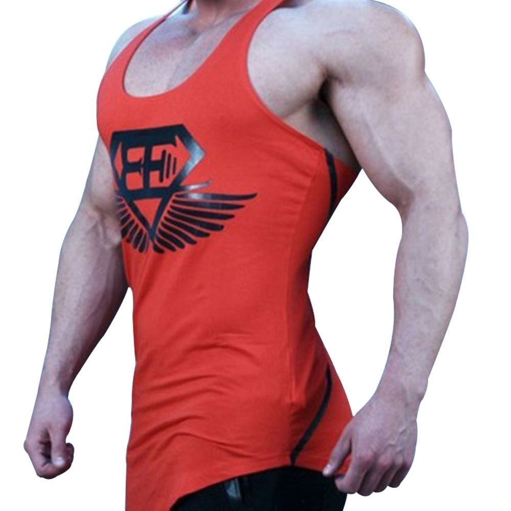 Gym Men Bodybuilding Tank Top Muscle Stringer Athletic Fittness Shirt Clothes