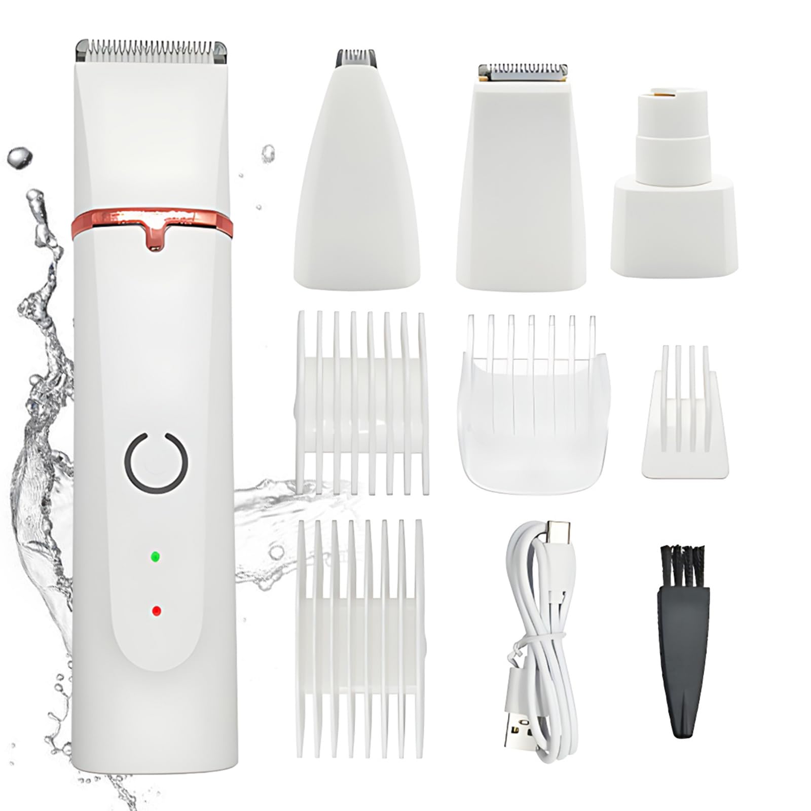 View of 4 in 1 Dog Grooming Kit, Dog Clippers for Paws, Eyes, Ears, Face ...