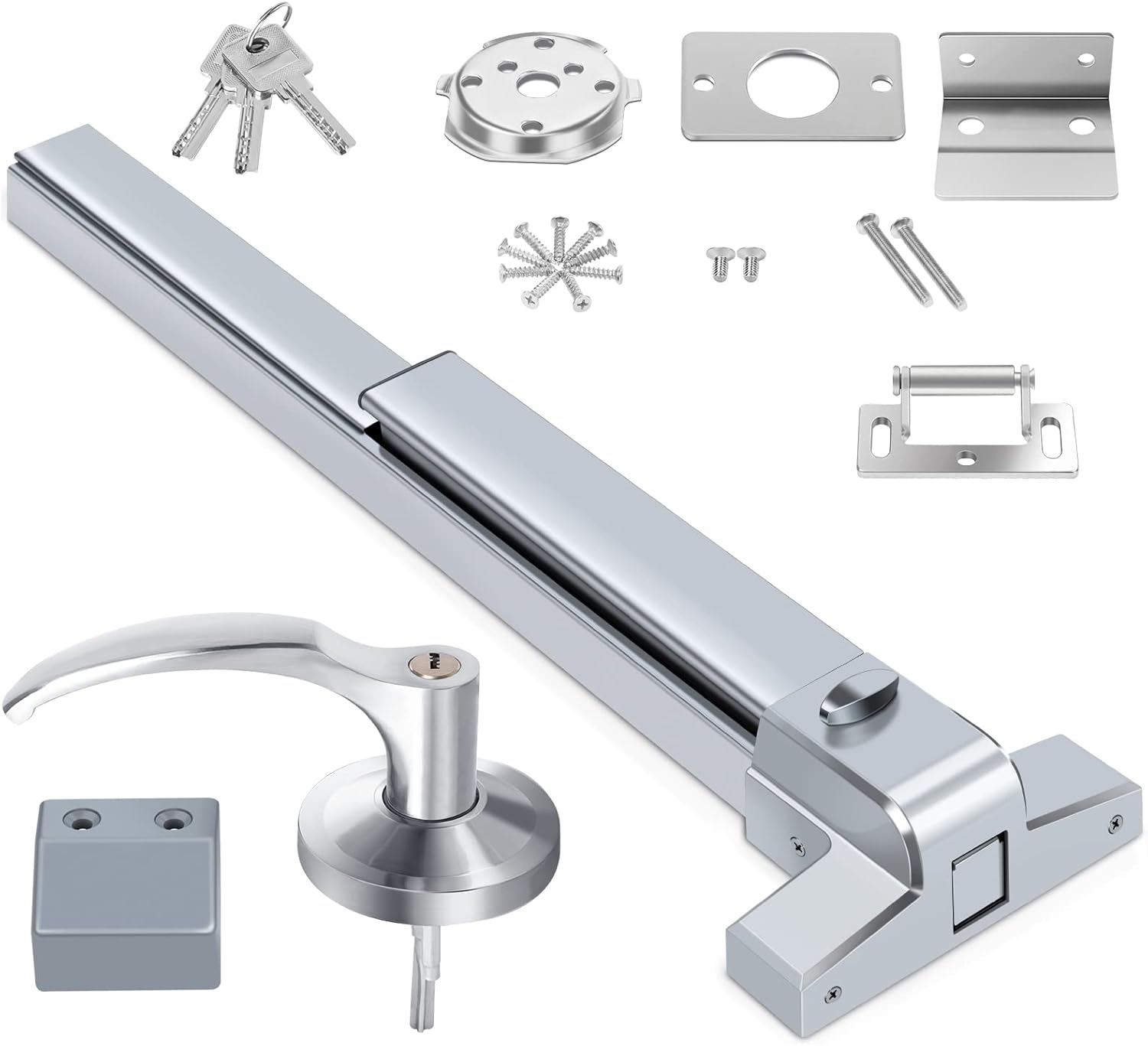 Door Push Bar Hardware Push Bar Panic Exit Device Aluminum with