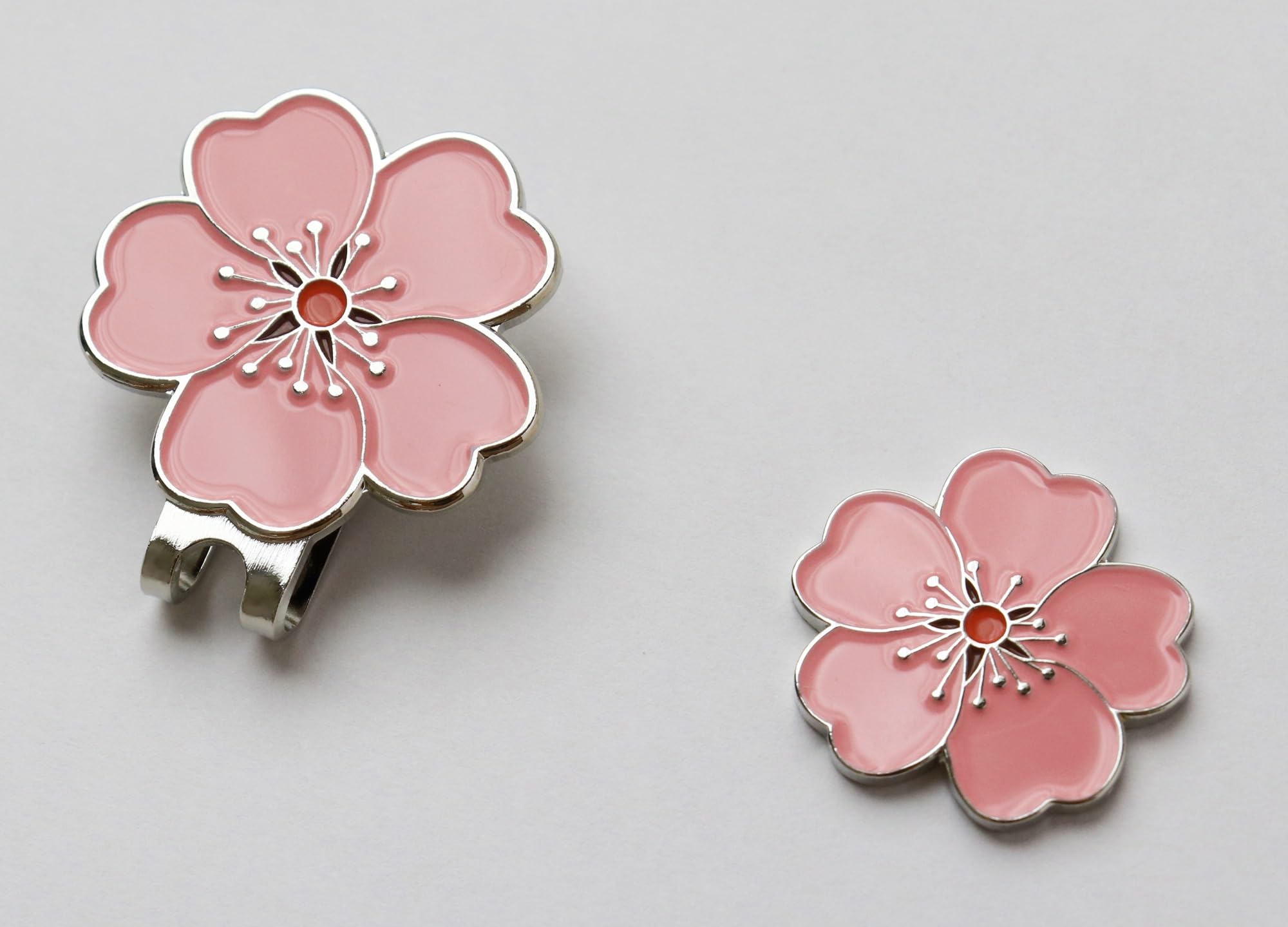Amazon | 桜 ゴルフマーカー ハットクリップ マグネット（磁石）着脱