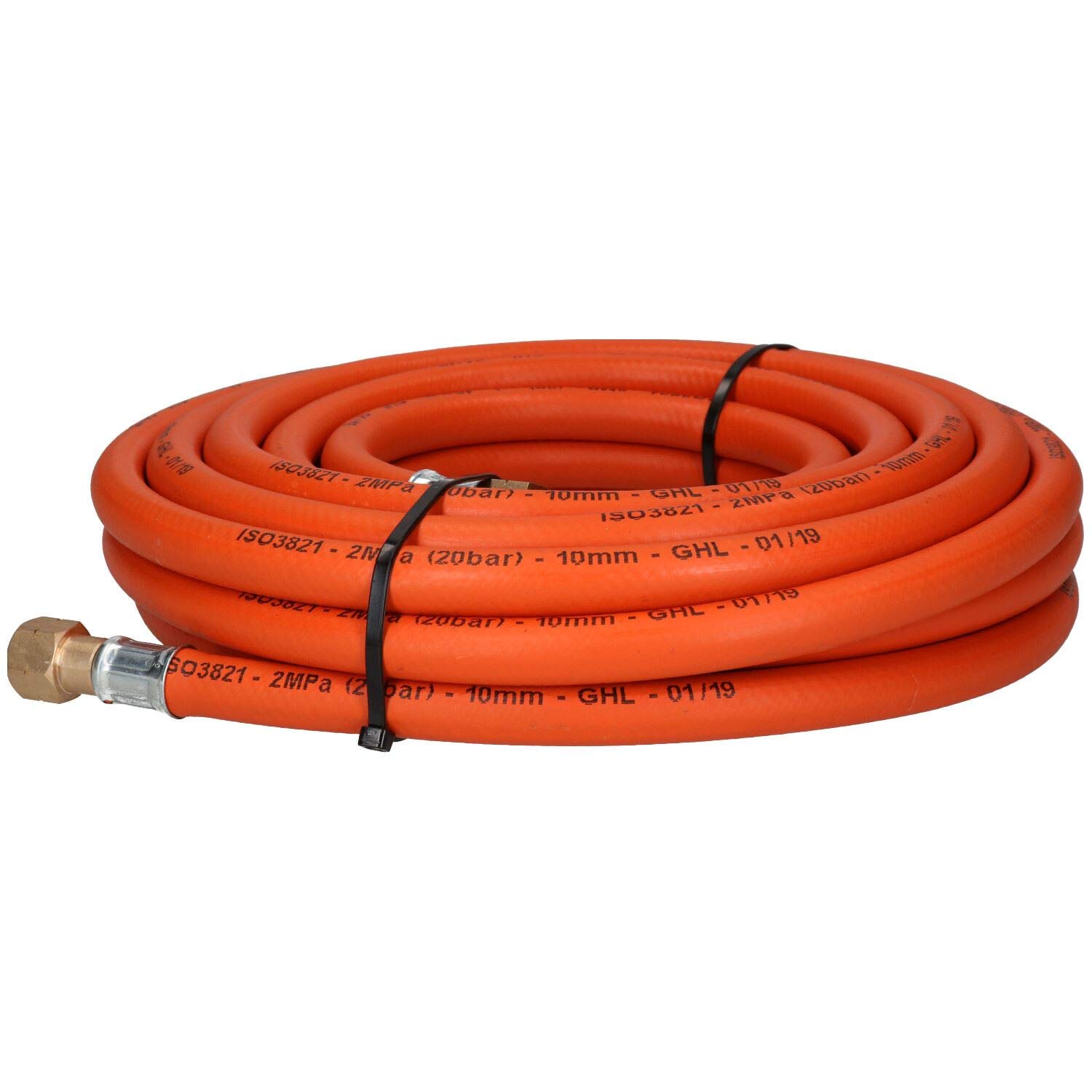 Solo propano cabido tubo de manguera de goma corte y soldadura 10M 3/8" gas BSP