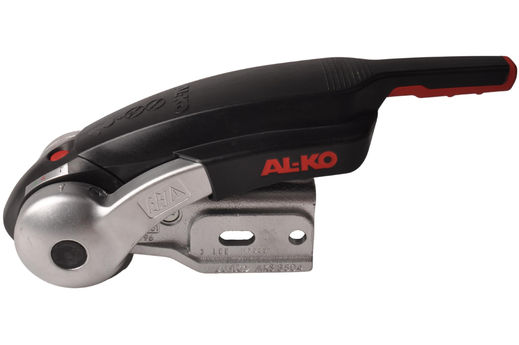 AL-KO - Acoplamiento de Seguridad AKS 3504 con Cerradura integrada y Pelota de Seguridad • 60 mm Redondo