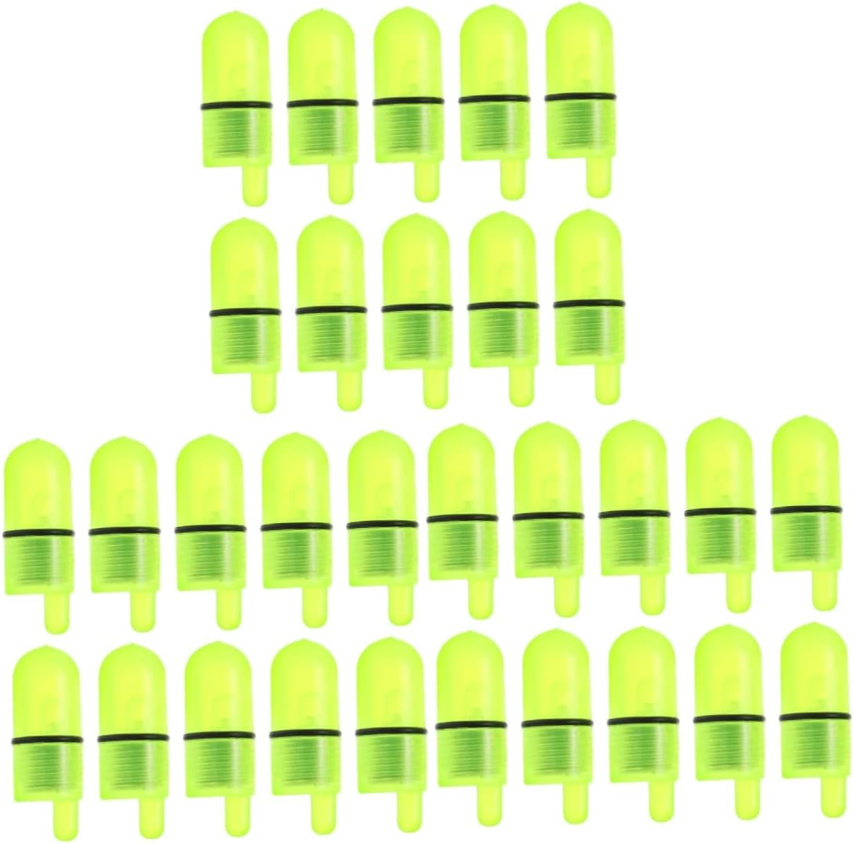 CLISPEED 60 pcs Night Light Fishing Rod Alarm Plastic Shine Sound and Light The Bell