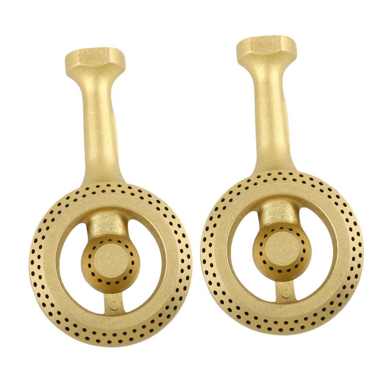 ifundom Testa Bruciatore Gas in Ferro 2 Pezzi per Cucina Domestica Distribuzione Uniforme della Fiamma e Superficie Facile da Pulire