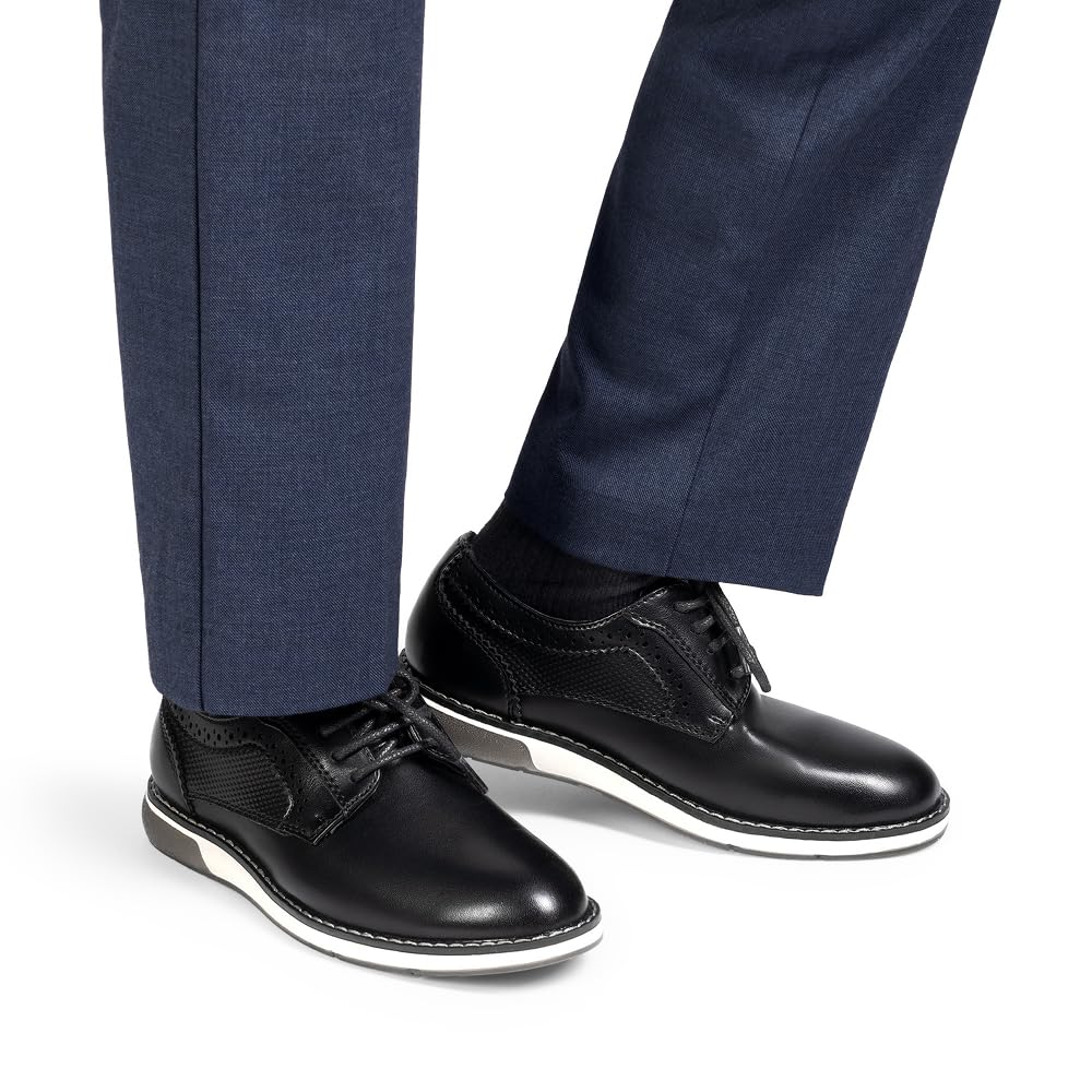 Bruno Marc Jungen Anzugschuhe Kinder Freizeitschuhe Oxford Atmungsaktive Schnürschuhe Elegante Festliche Kinderschuhe für Partys formelle Anlässe Hochzeitsschuh